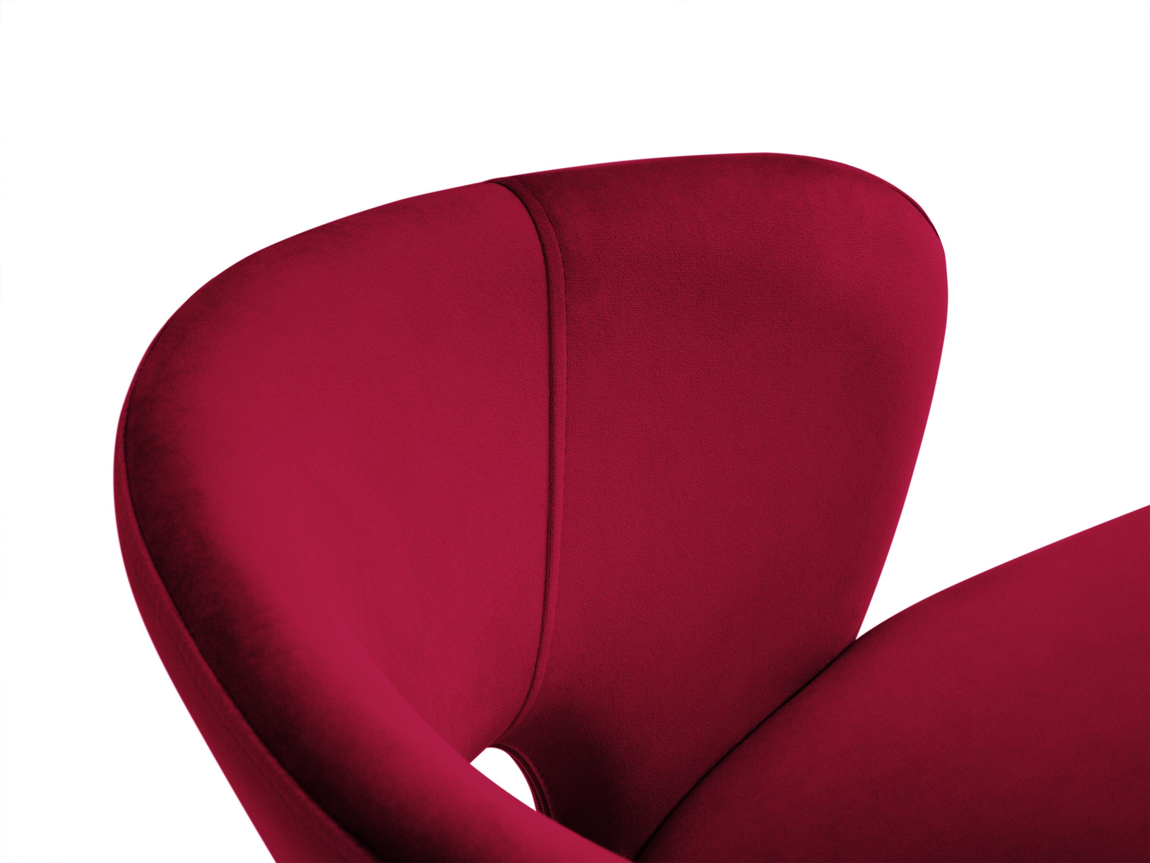 czerwone krzesło aksamitne 