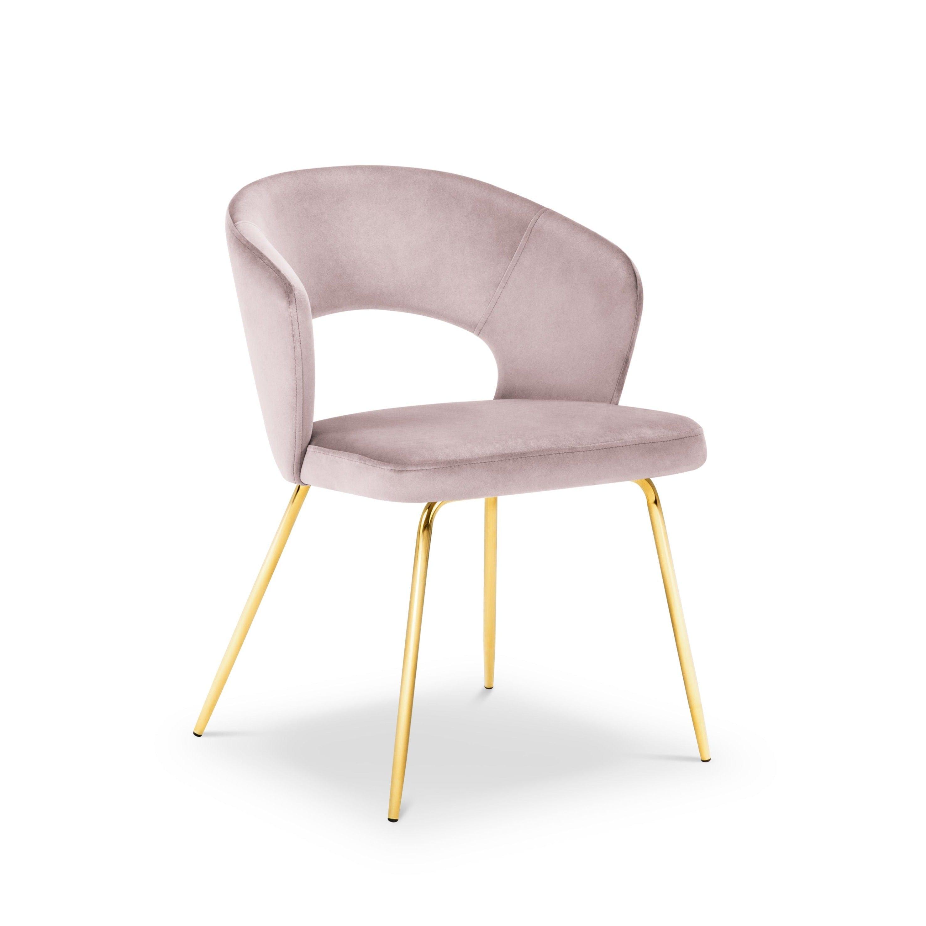 krzesło modern classic różowe 