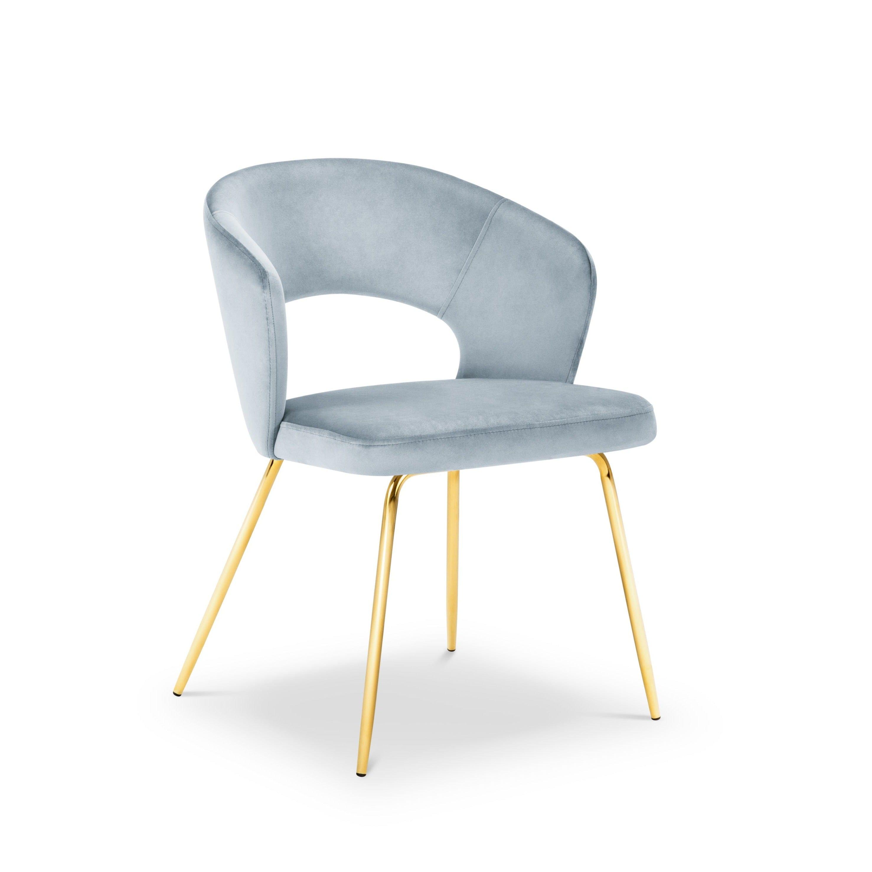 jasnoniebieskie krzesło modern classic 
