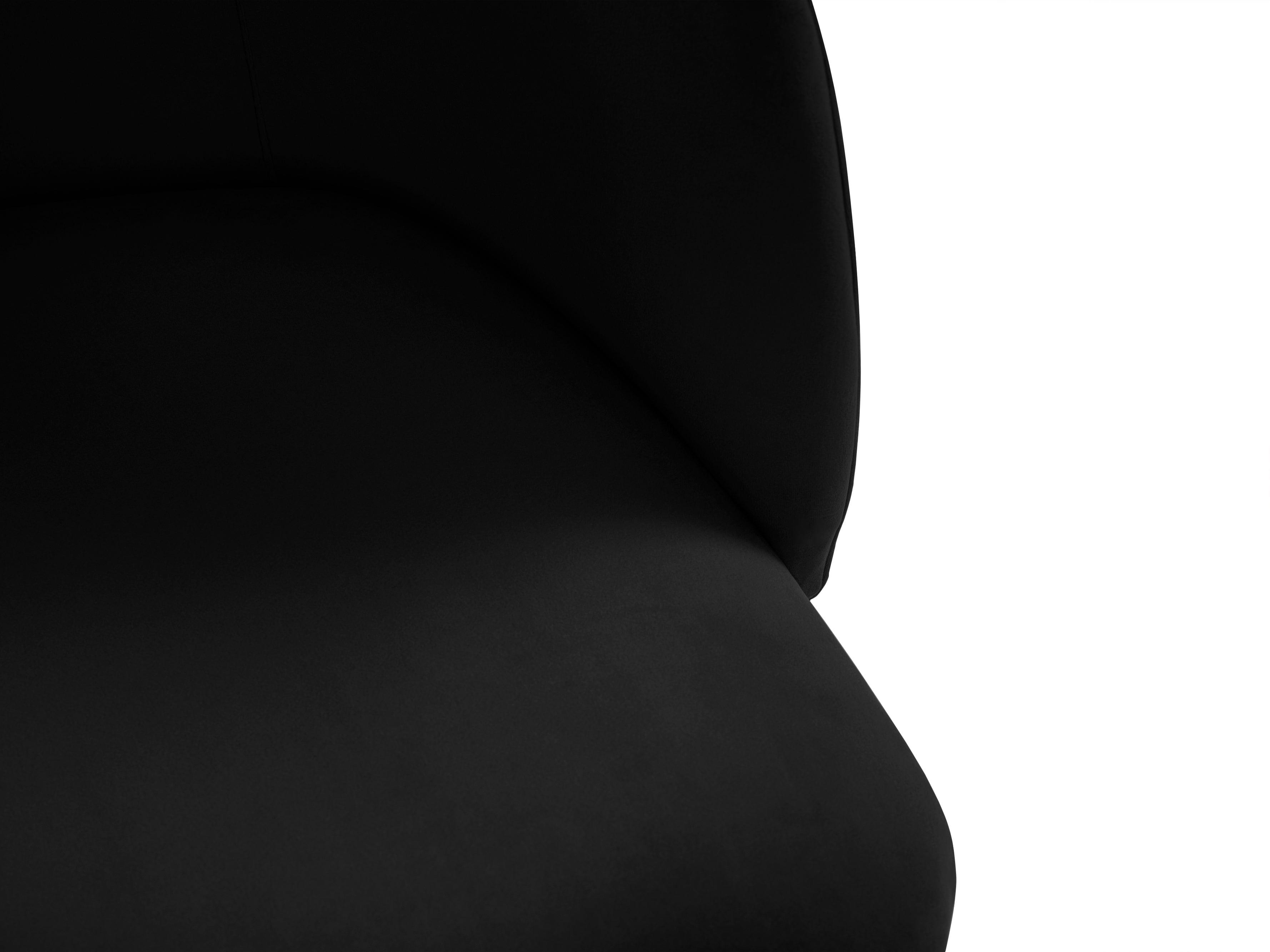 czarne krzesło z połyskiem 