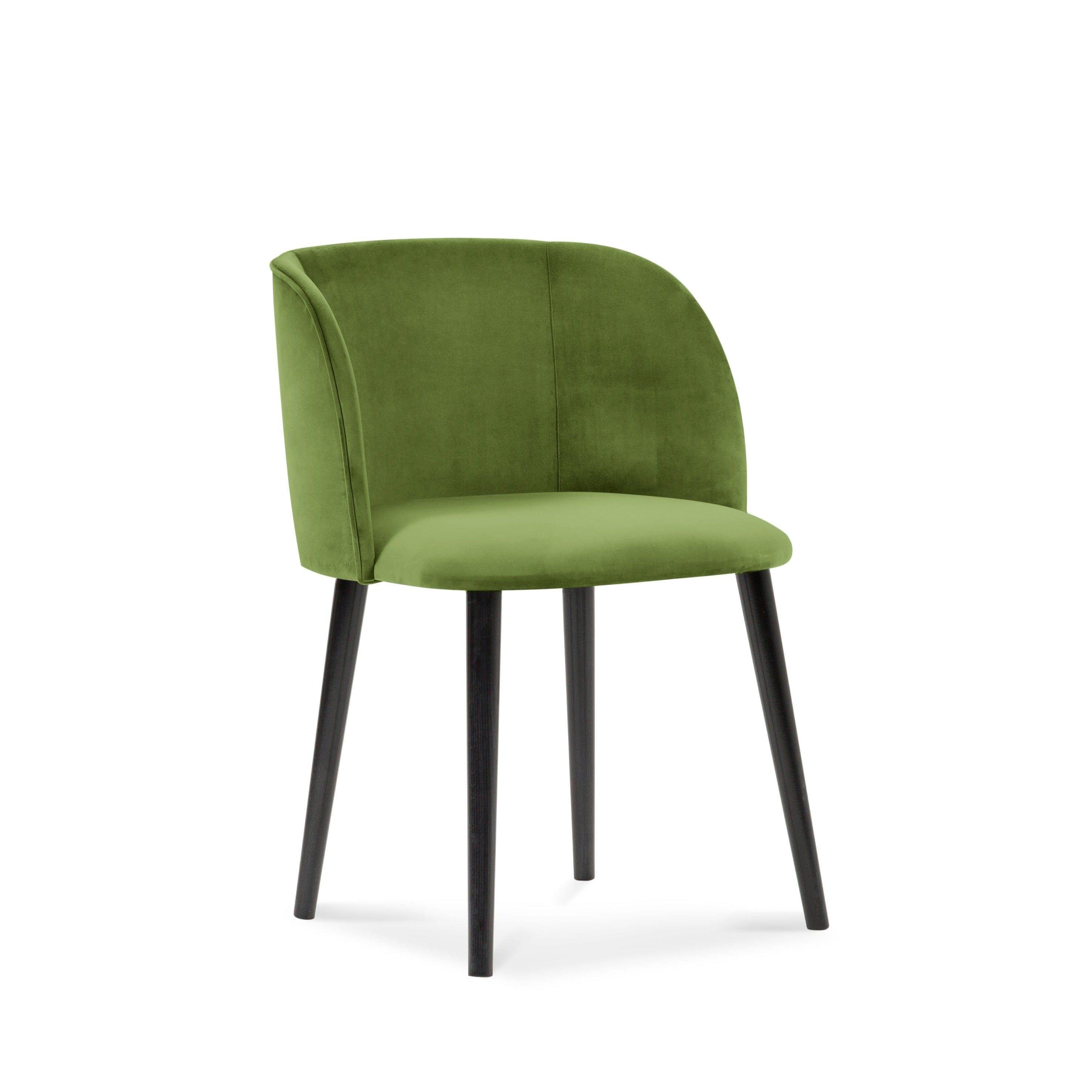 zielone krzesło aksamitne 