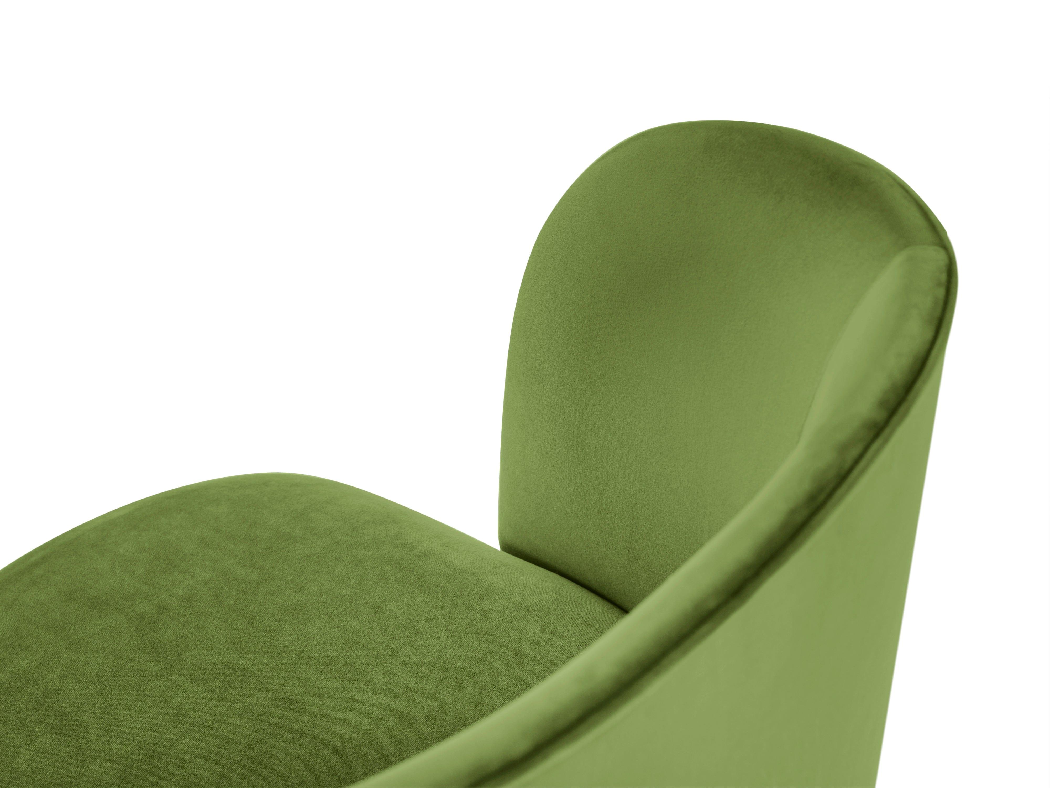 krzesło zielone z połyskiem 