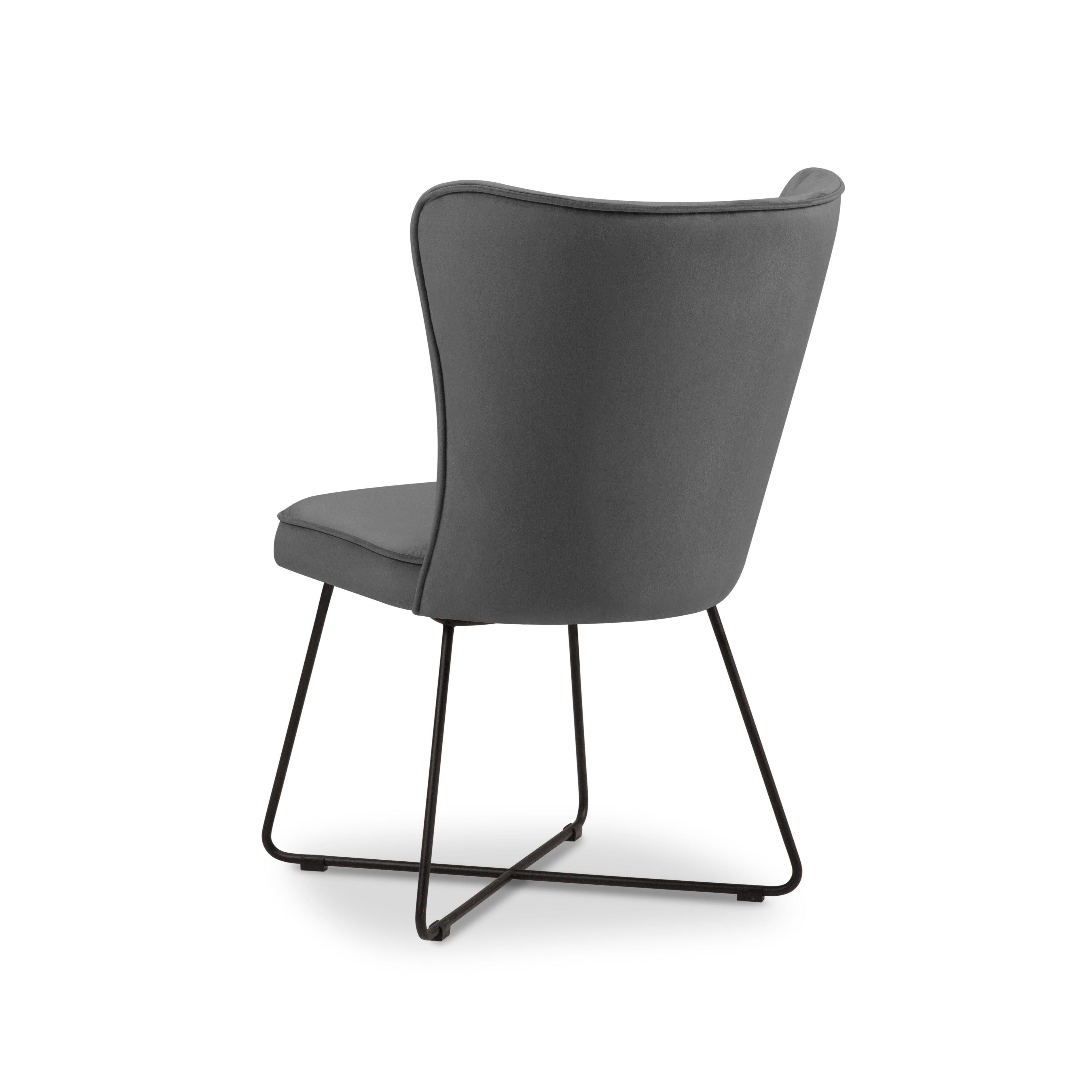 nowoczesne krzesło ciemnoszare 