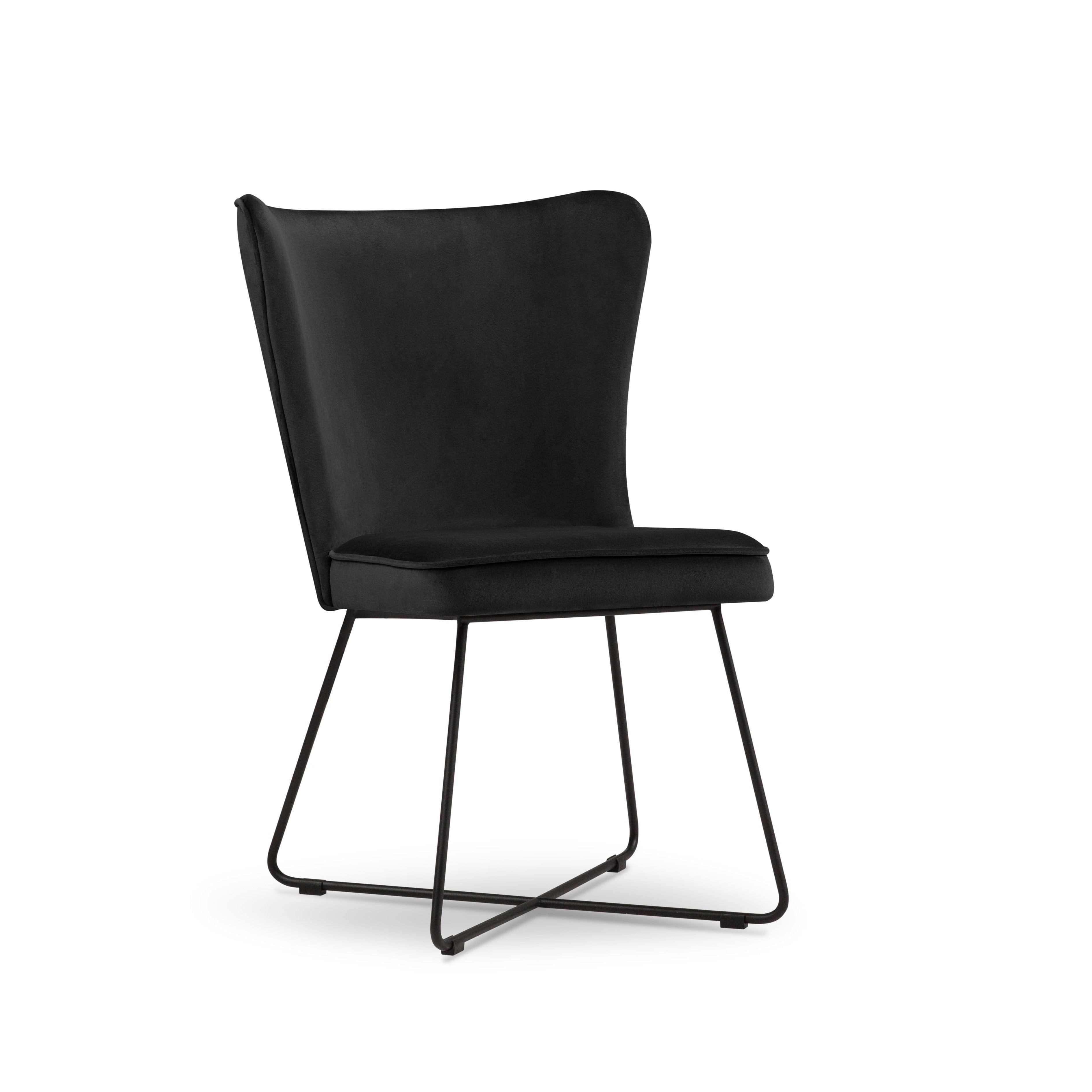 czarne krzesło nowoczesne