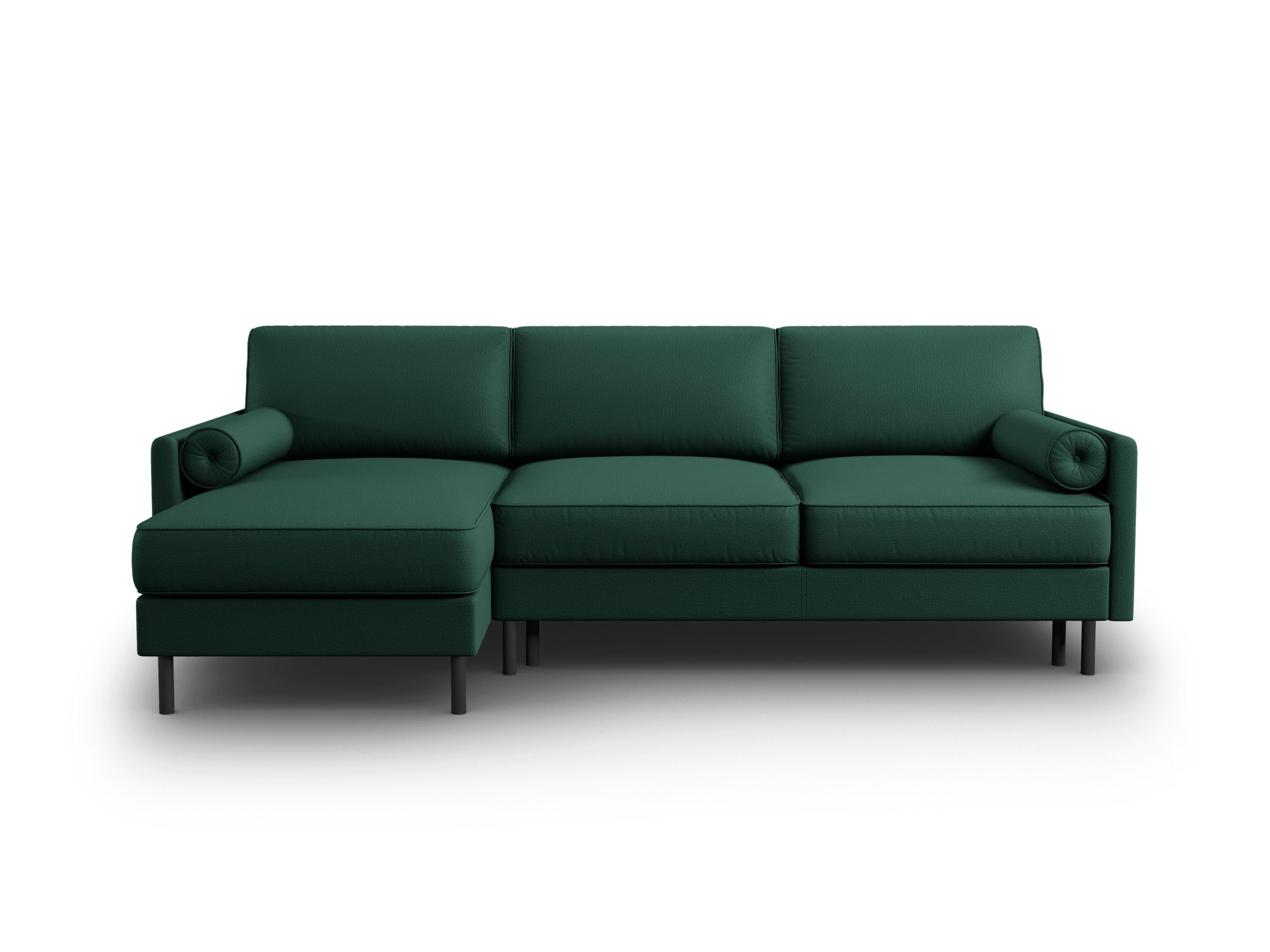 Narożnik lewostronny z funkcją spania SCOTT zielony Micadoni    Eye on Design