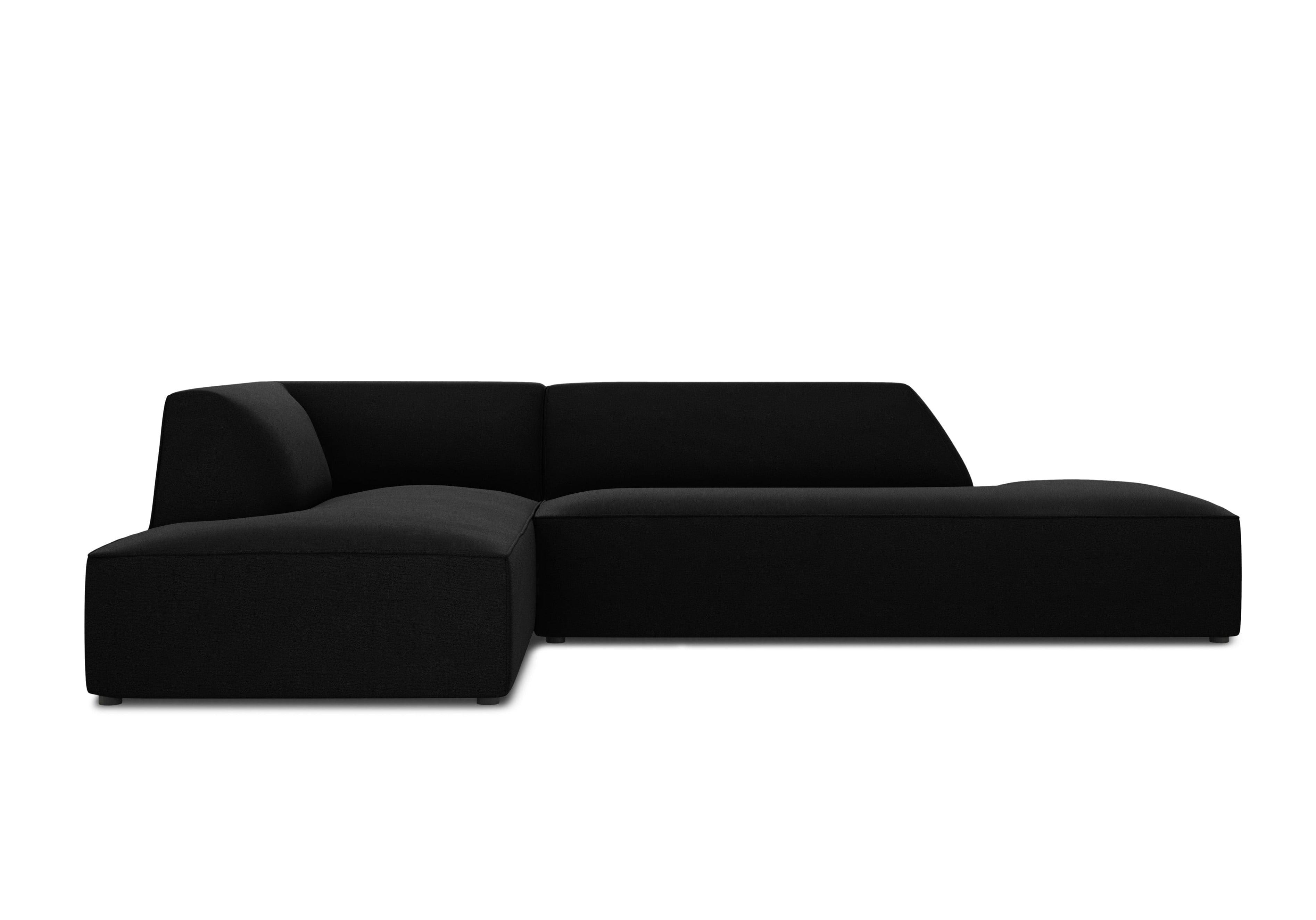 aksamitna sofa narożna lewostronna 