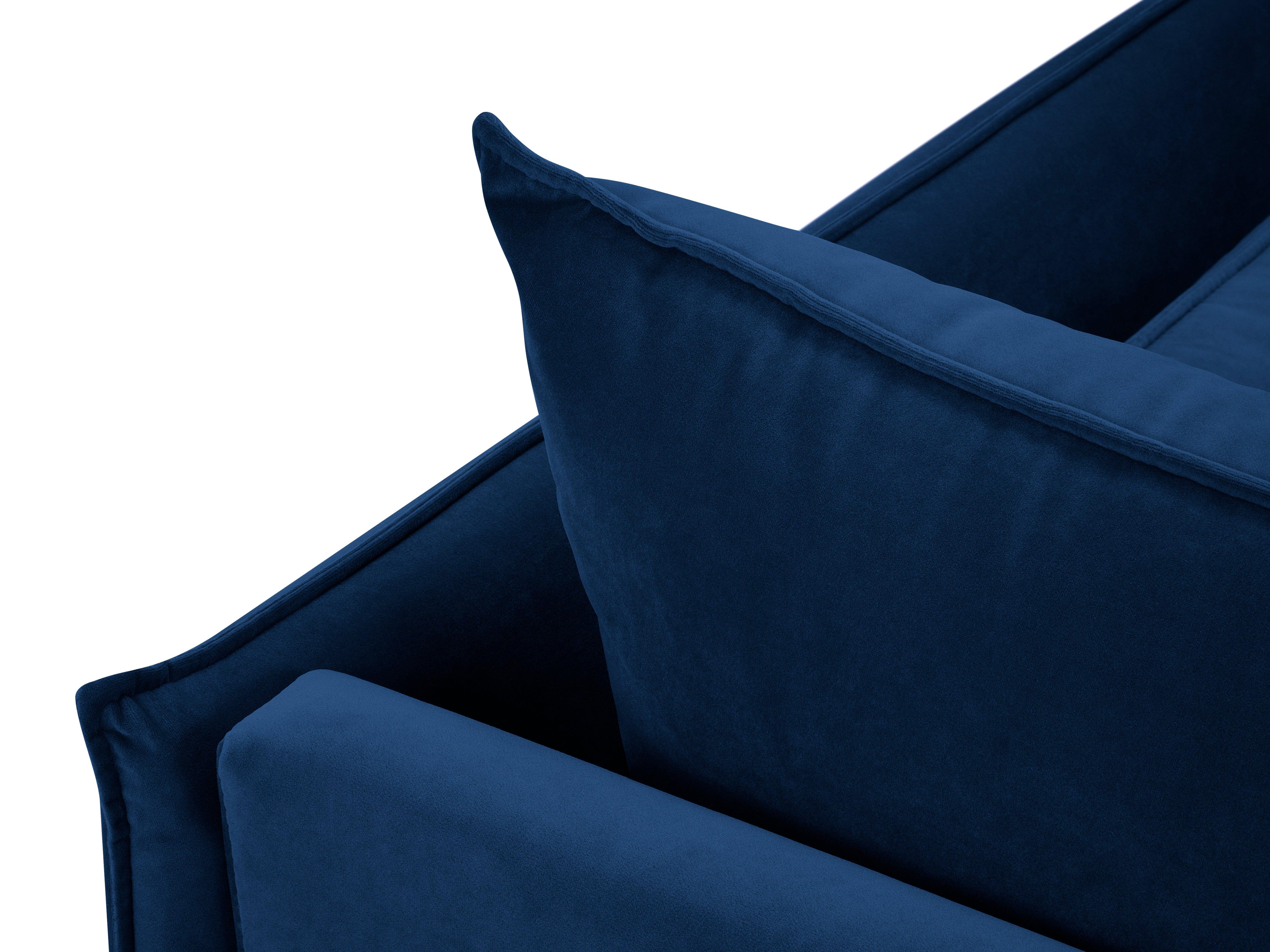 sofa narożna lewostronna niebieska 