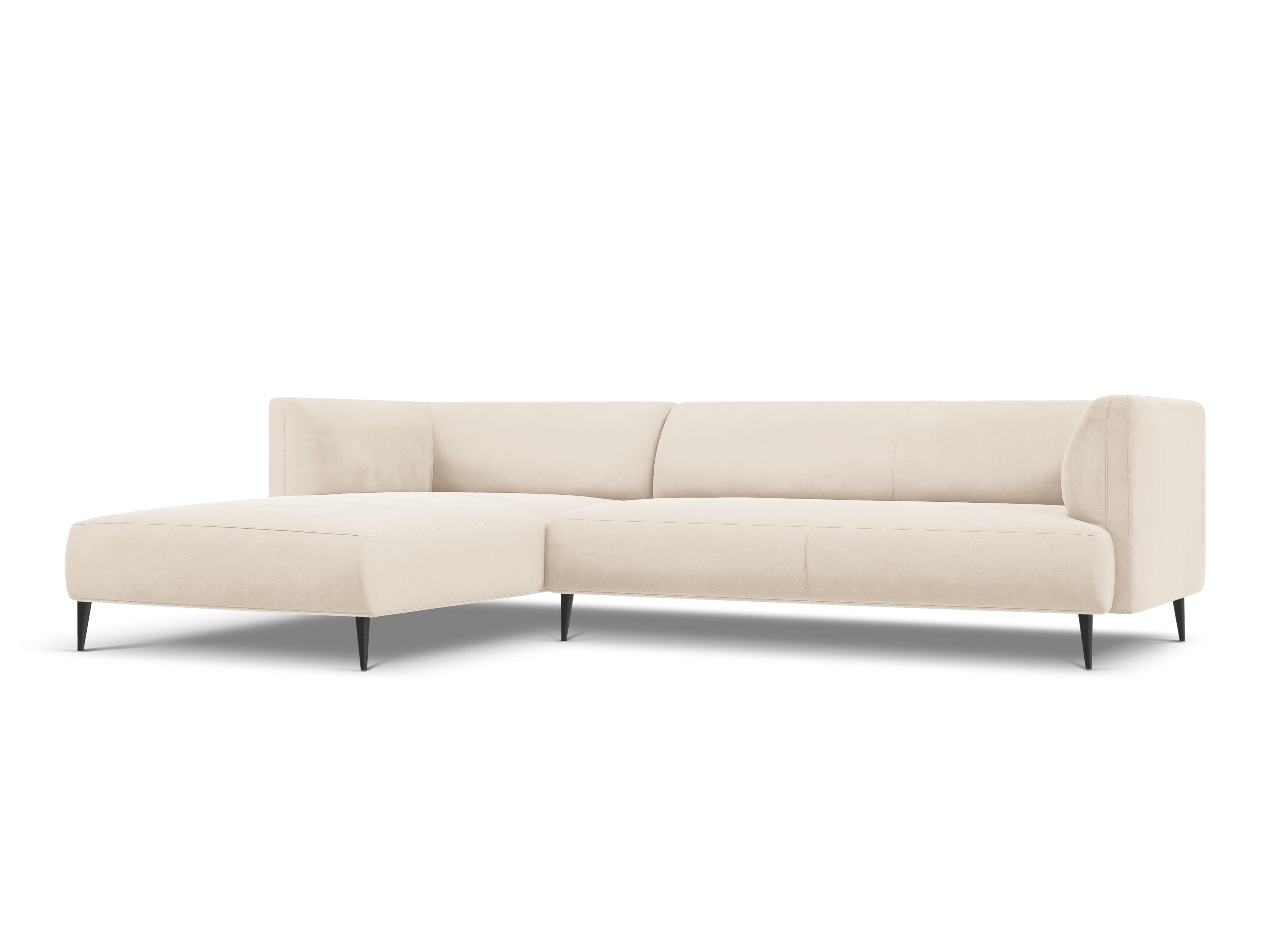 Velvet Left Corner Sofa, "Selena", 4 Seats, 255x165x70
Made in Europe, Micadoni, Eye on Design