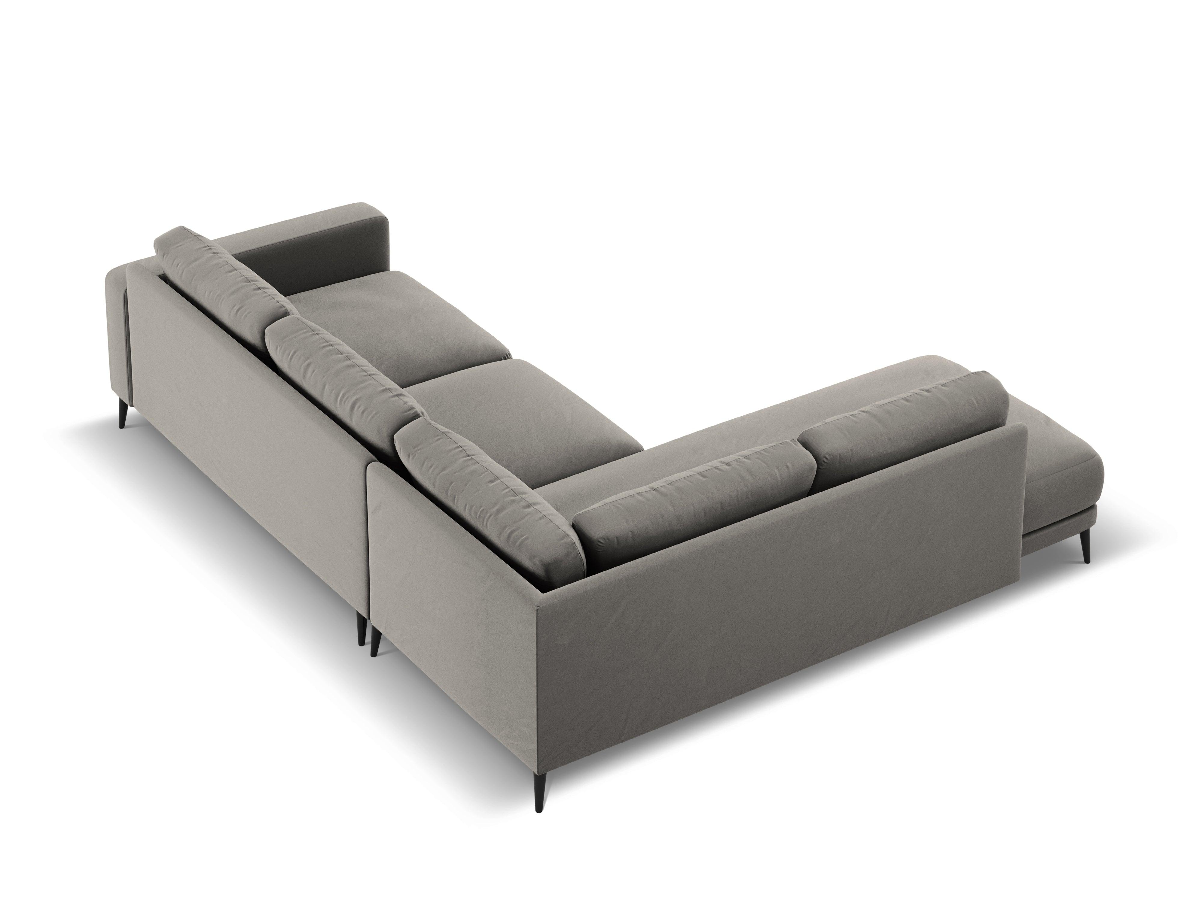 Velvet Left Corner Sofa, "Kylie", 4 Seats, 251x185x80
Made in Europe, Micadoni, Eye on Design