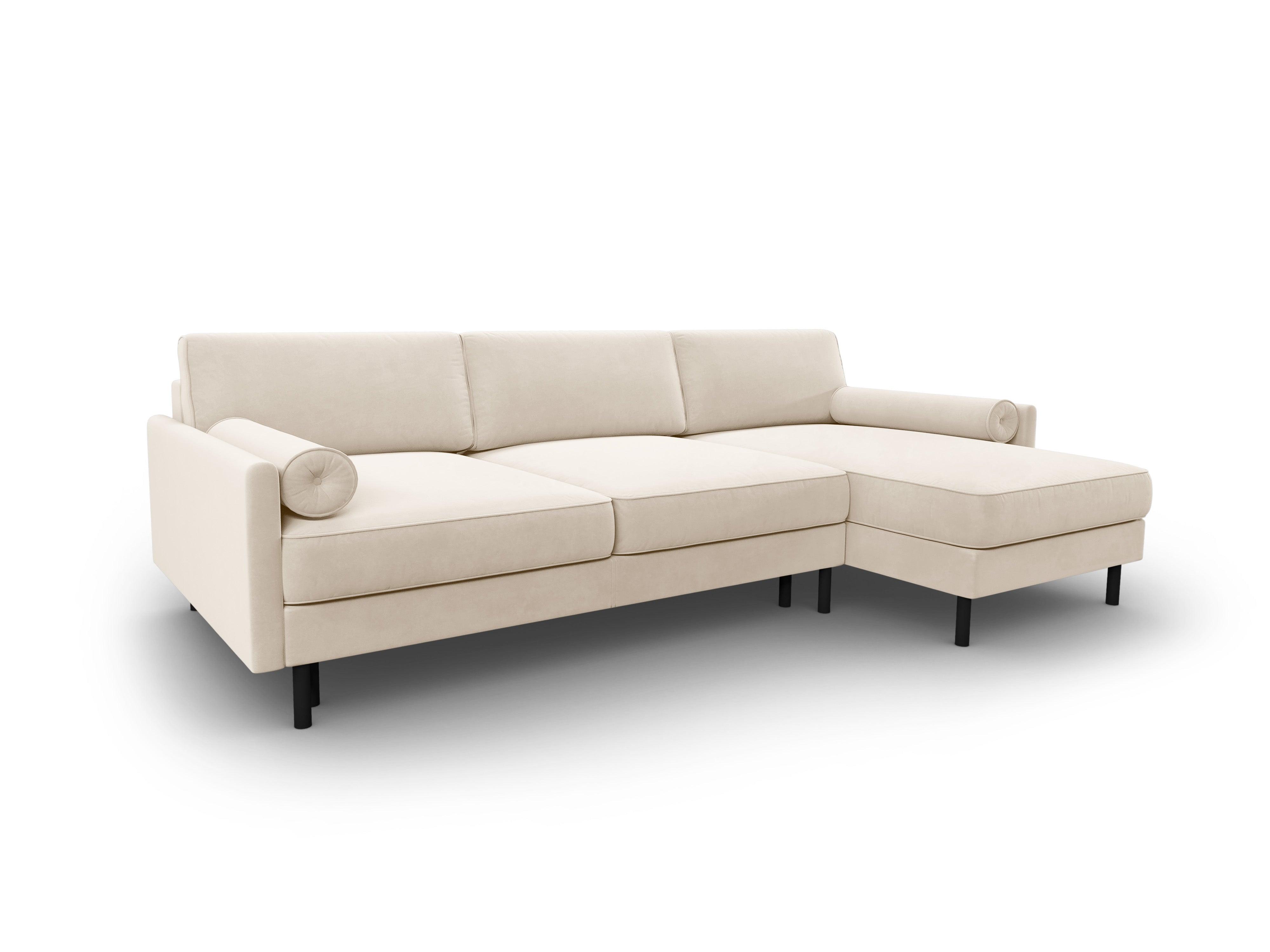 Velvet Right Corner Sofa With Bed Function And Box, "Scott", 5 Seats, 212x142x87
Made in Europe, Micadoni, Eye on Design