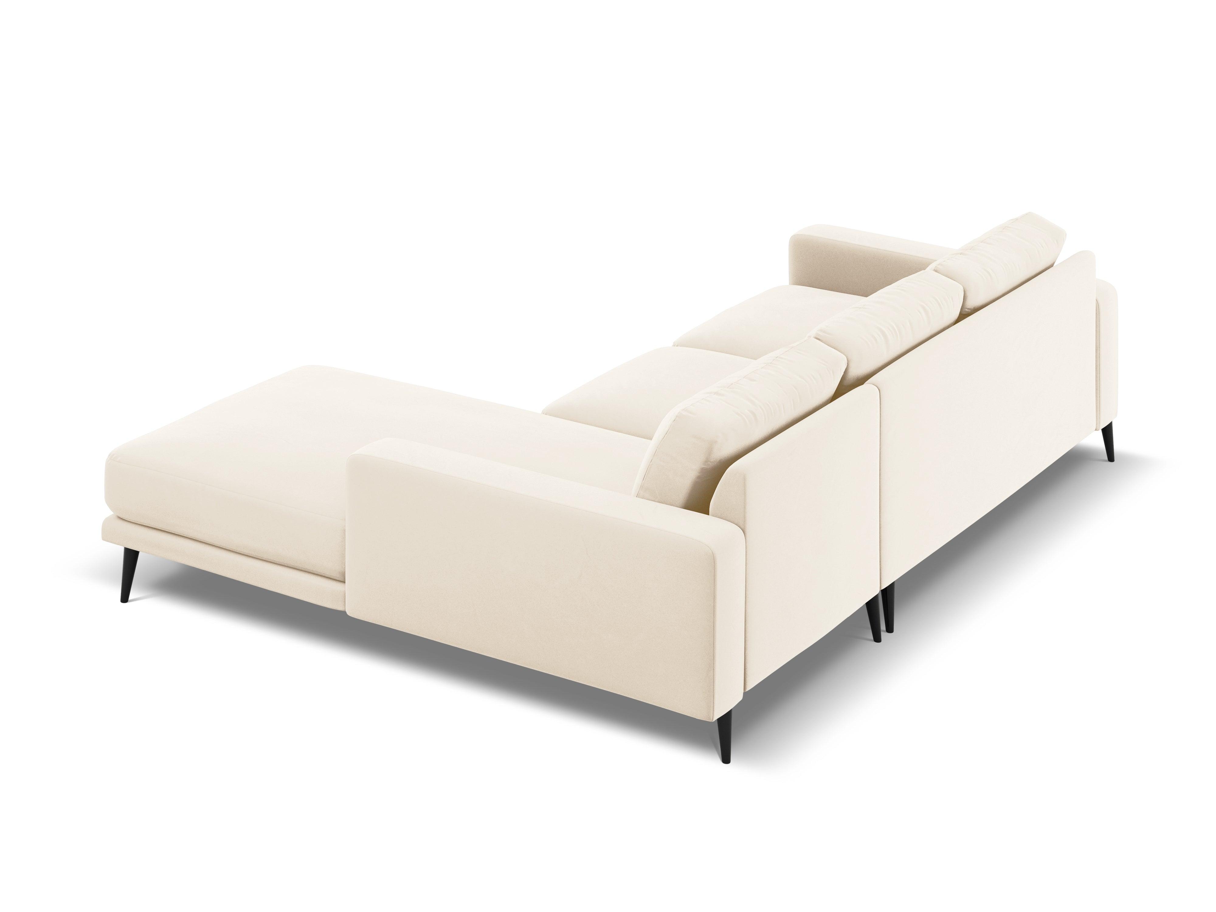 Velvet Right Corner Sofa, "Kylie", 4 Seats, 232x160x80
Made in Europe, Micadoni, Eye on Design