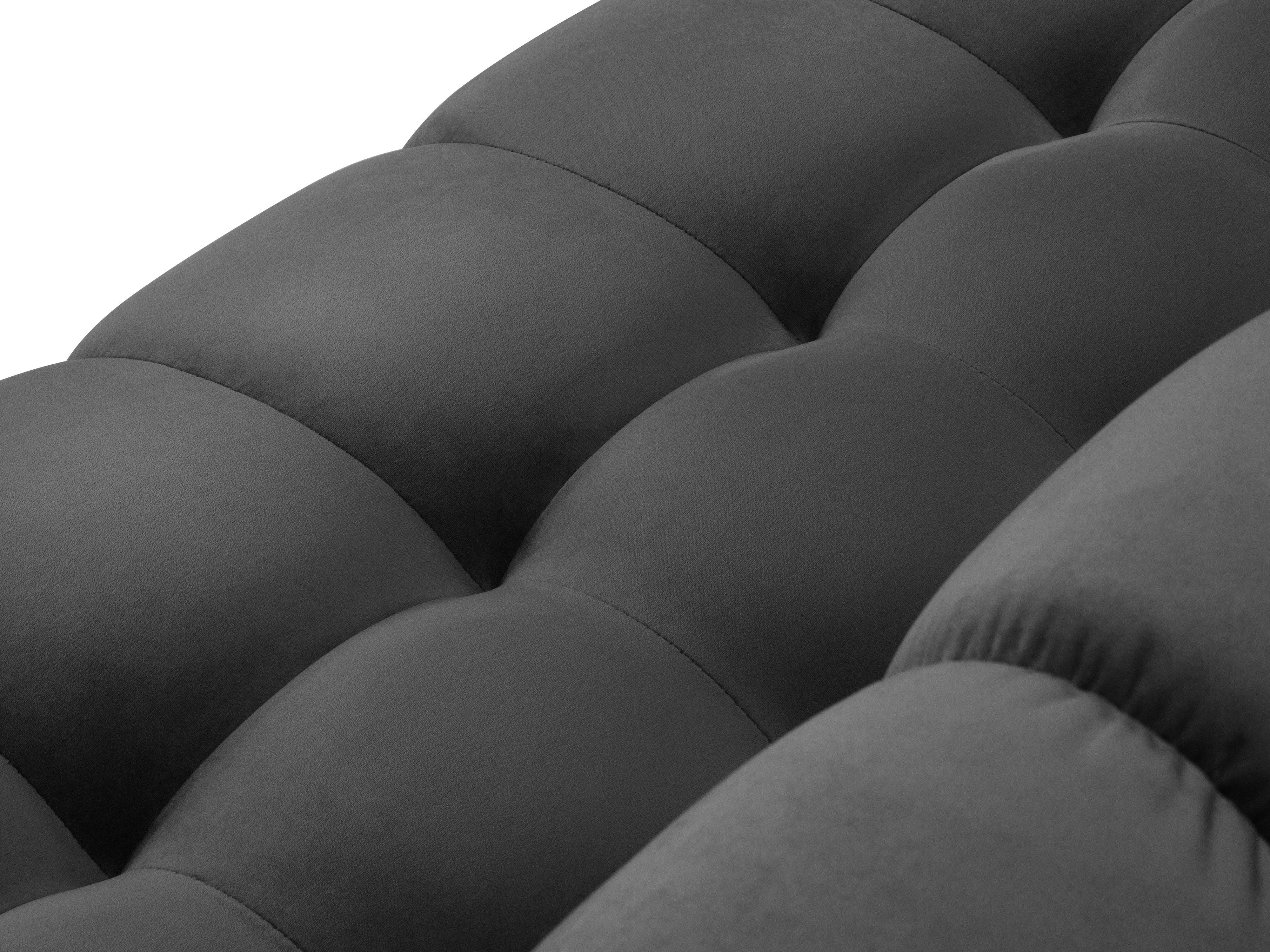 Velvet Right Corner Sofa, "Justin", 4 Seats, 236x160x72
Made in Europe, Micadoni, Eye on Design