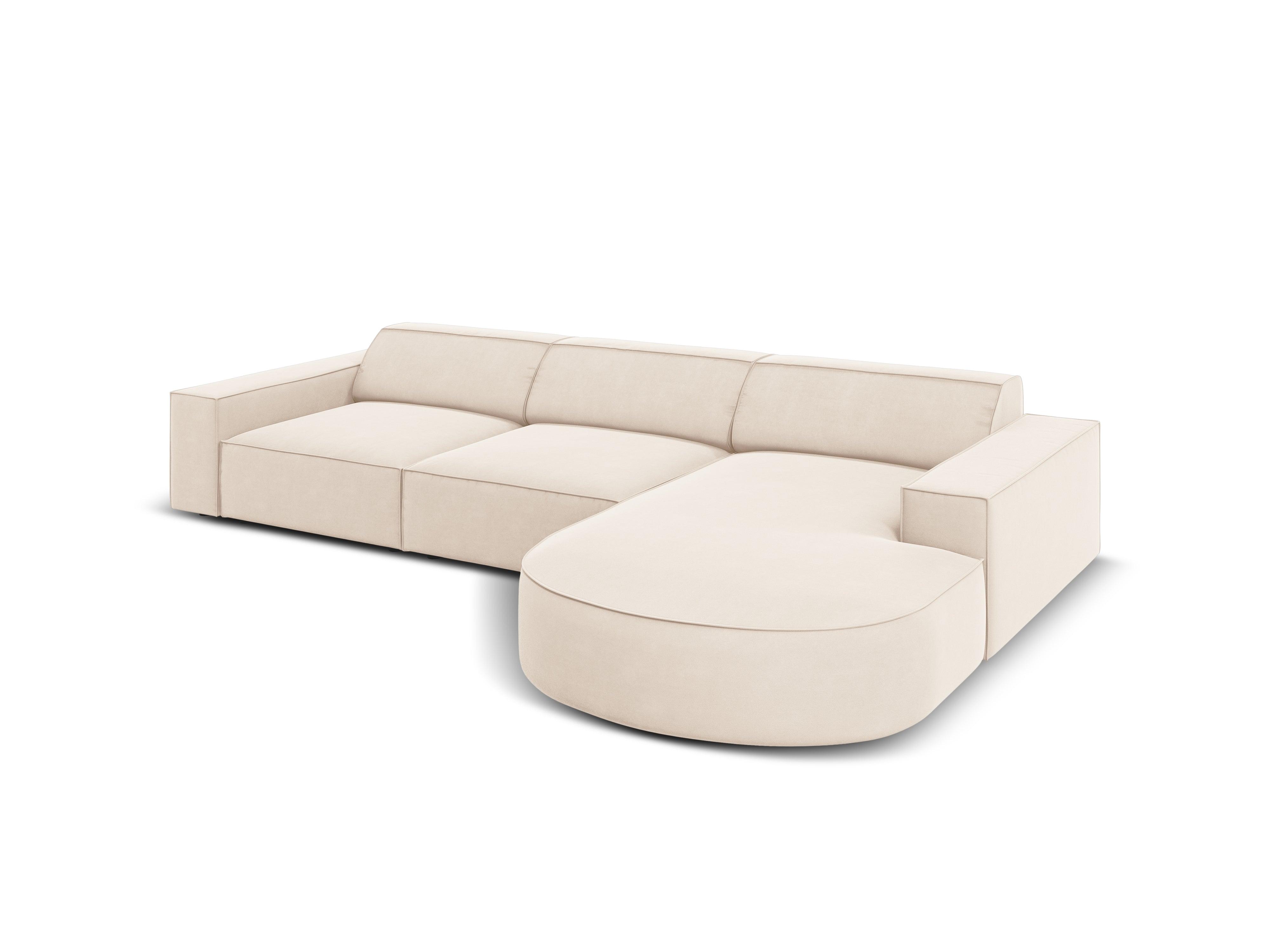 Velvet Right Corner Sofa, "Jodie", 4 Seats, 284x166x70
Made in Europe, Micadoni, Eye on Design