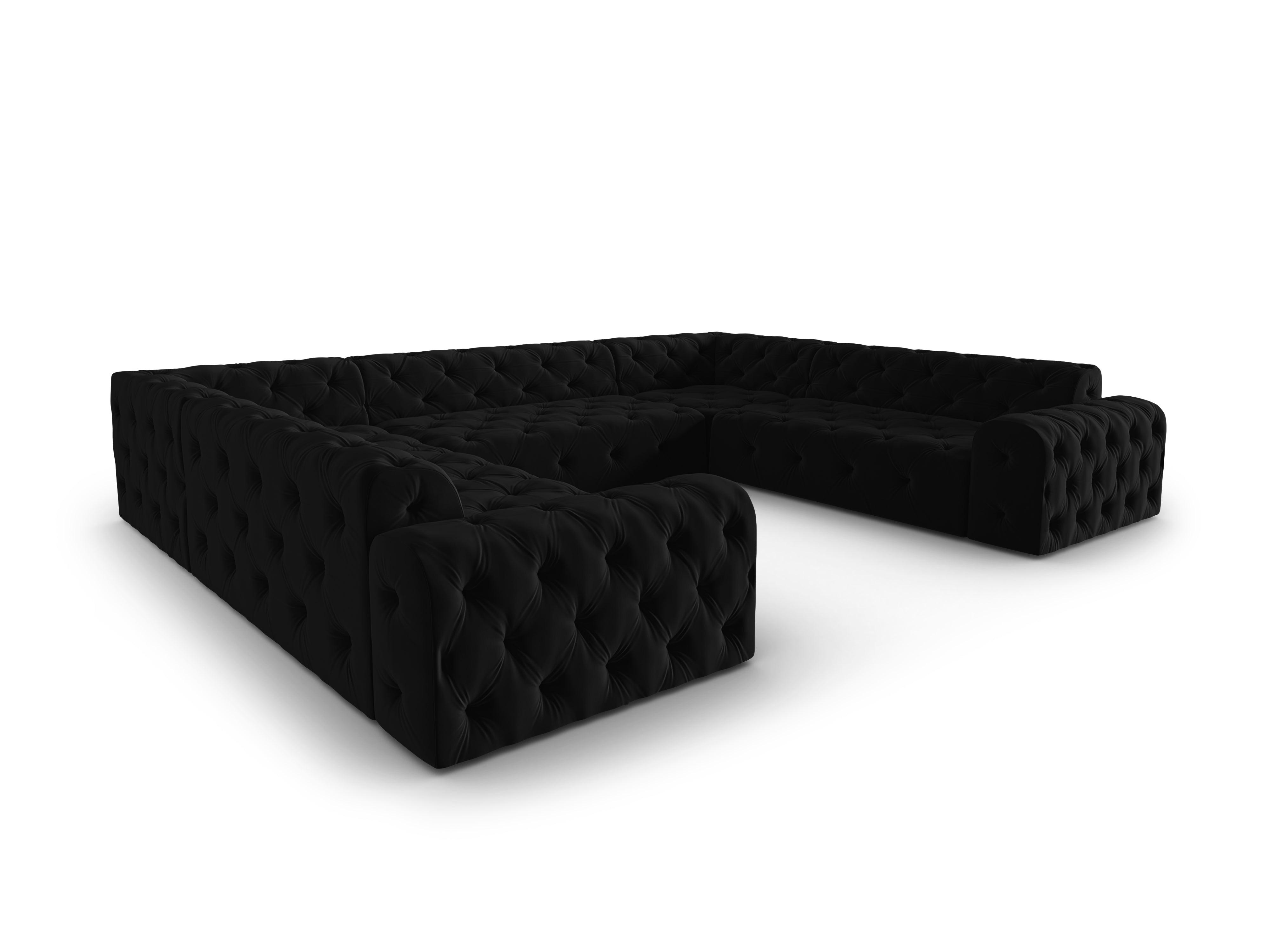 Velvet Panoramic Sofa, "Candice", 8 Seats, 318x254x80
Made in Europe, Micadoni, Eye on Design