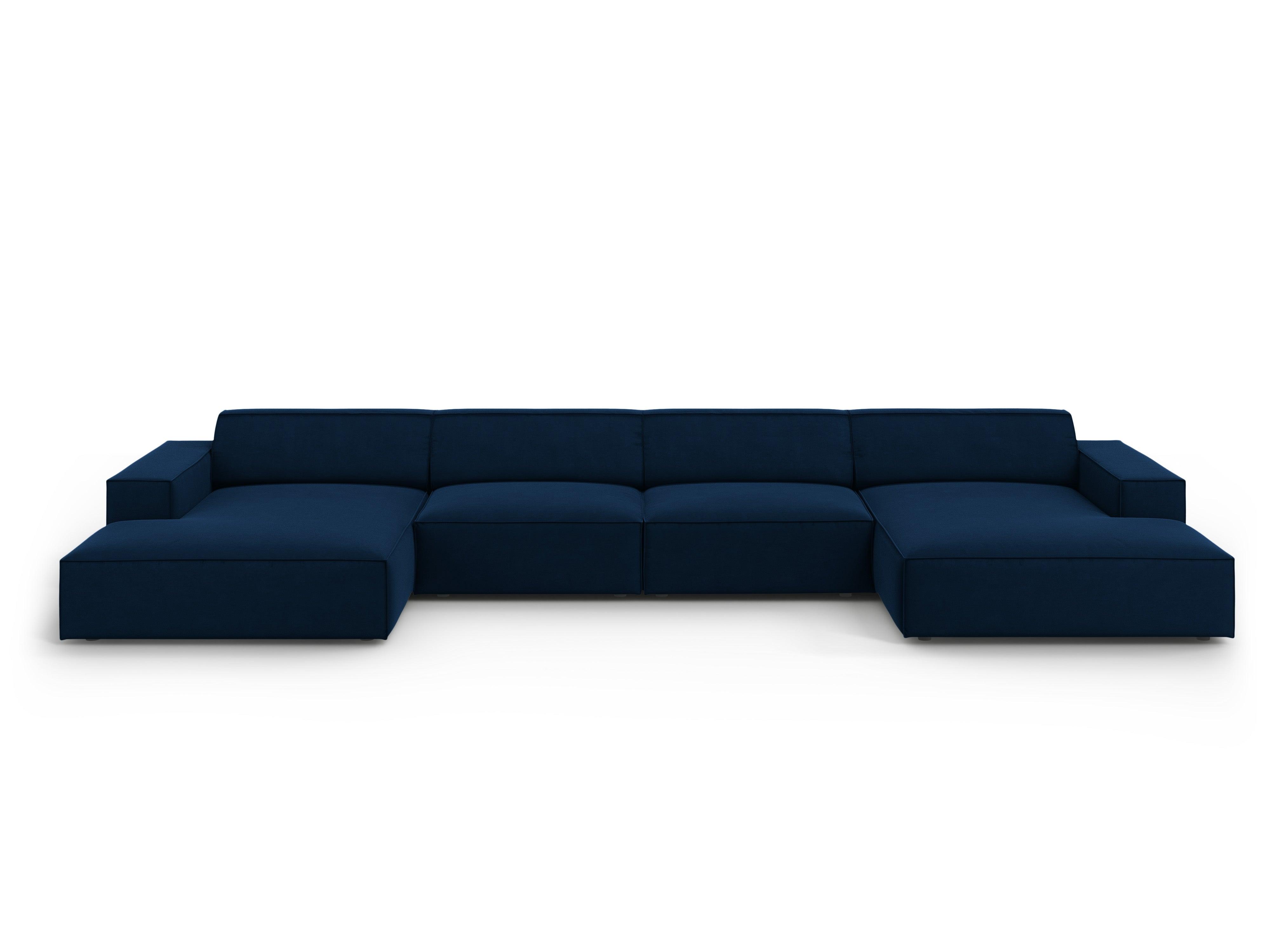 Velvet Panoramic Sofa, "Jodie", 6 Seats, 364x166x70
Made in Europe, Micadoni, Eye on Design