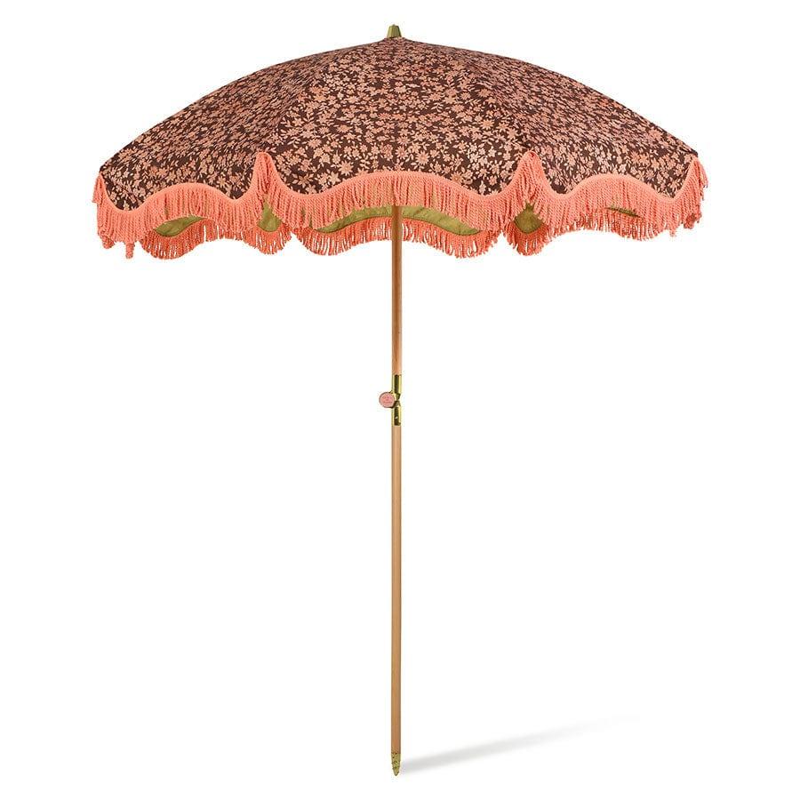 Parasolka plażowa DORIS vintage z motywem roslinnym HKliving    Eye on Design