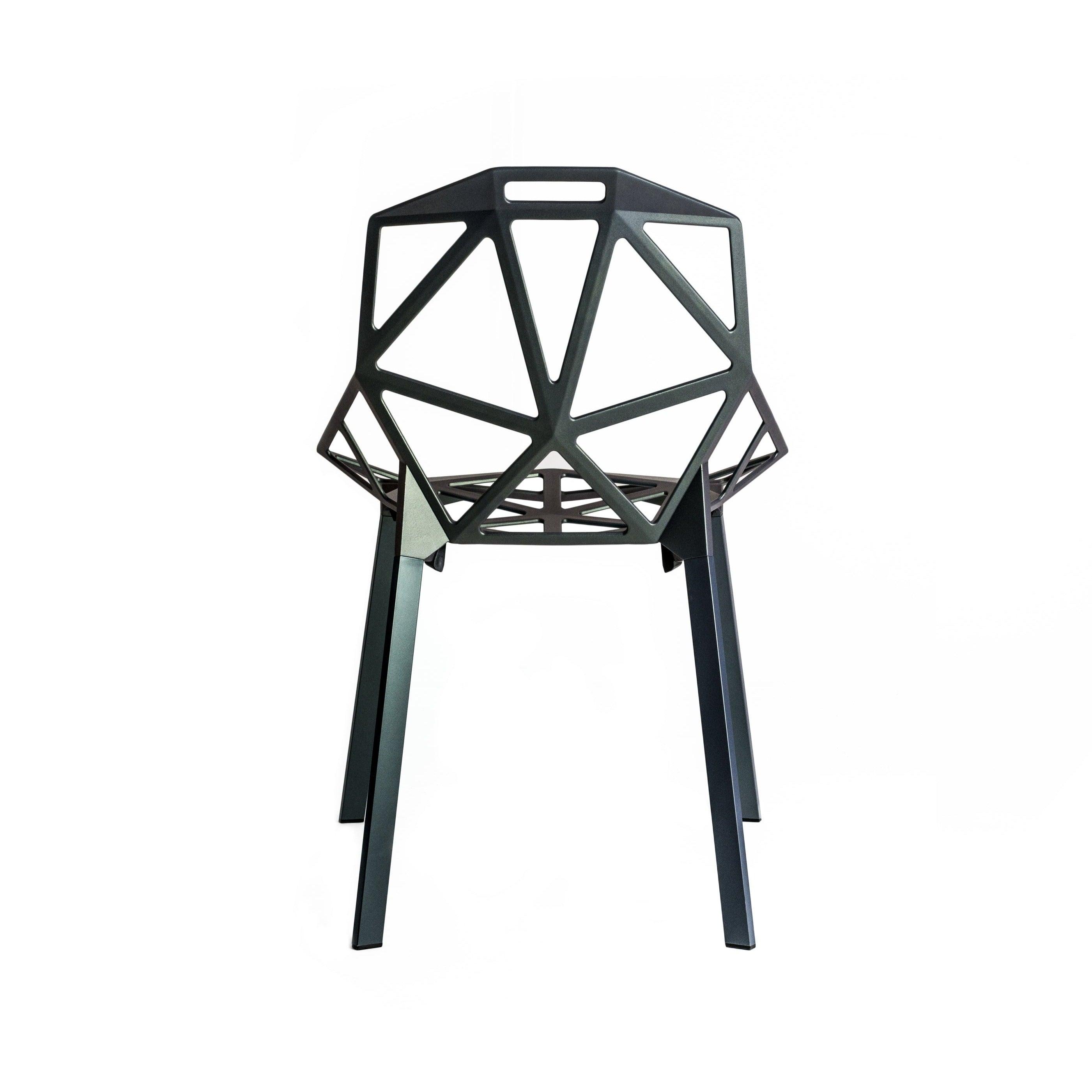 Krzesło CHAIR_ONE szarozielony z aluminium, Magis, Eye on Design