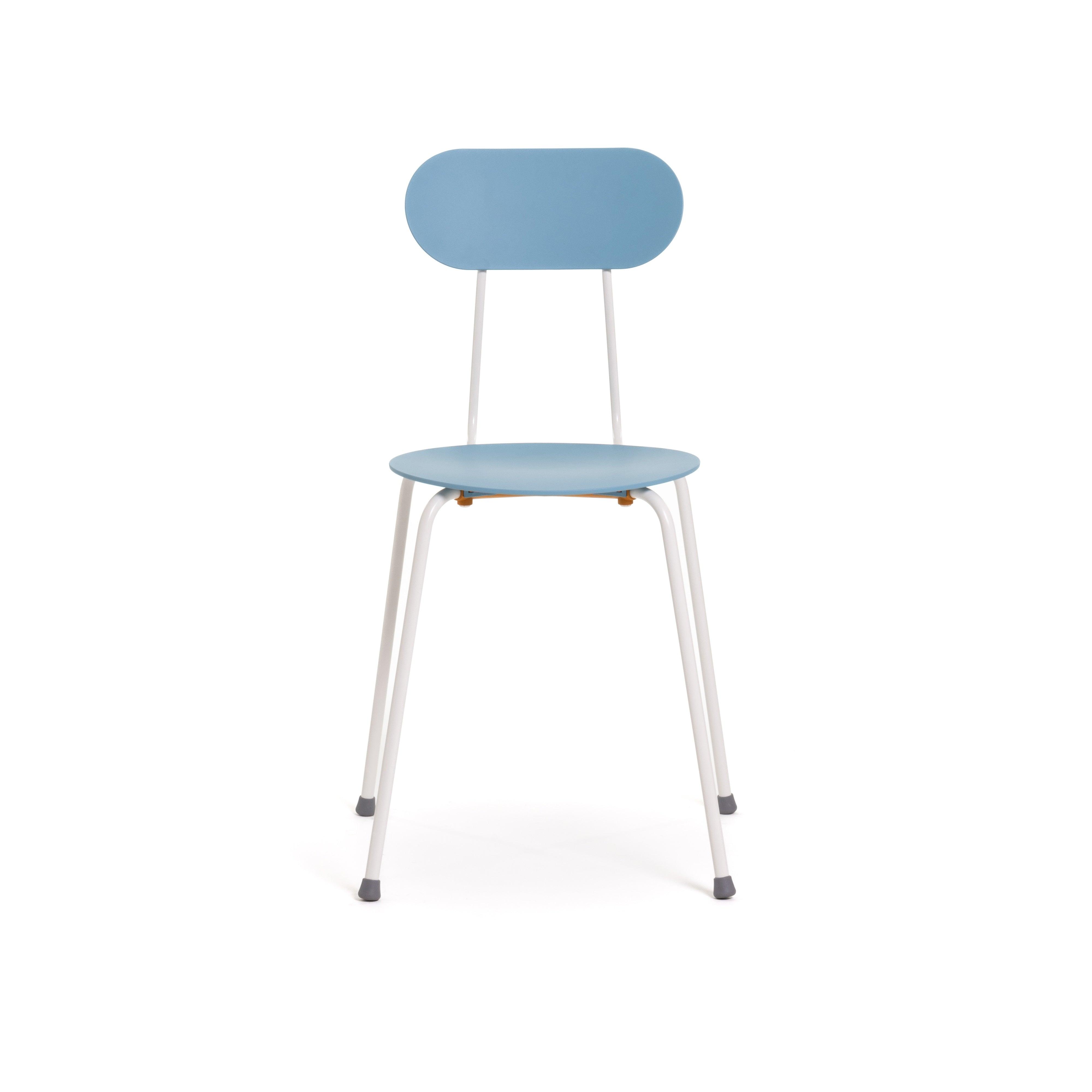 Krzesło MARIOLINA niebieski z białymi nogami, Magis, Eye on Design