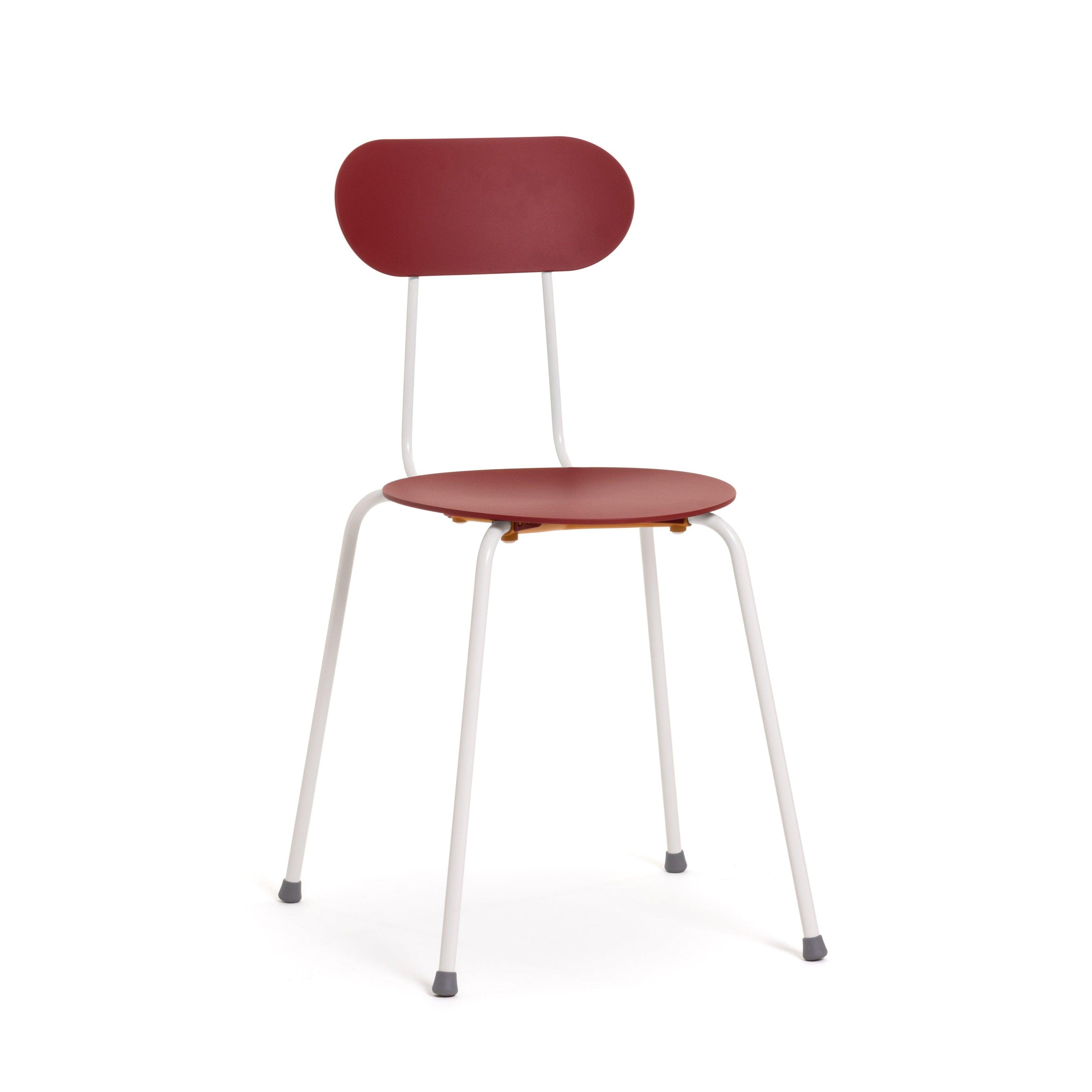 Krzesło MARIOLINA czerwony z białymi nogami, Magis, Eye on Design