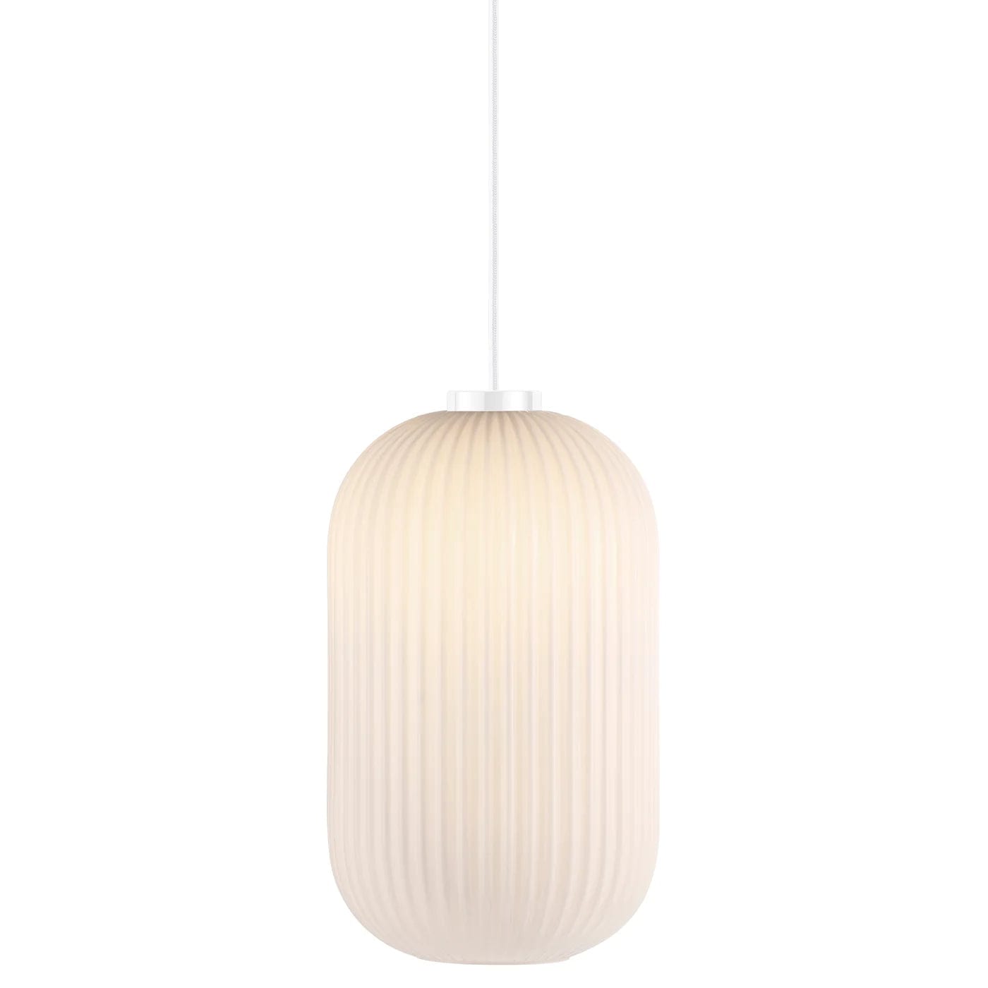 Lampa wisząca MILFORD szkło z białym wykończeniem, Nordlux, Eye on Design