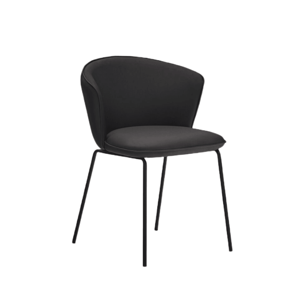 Krzesło ADD ekoskóra czarna, Teulat, Eye on Design