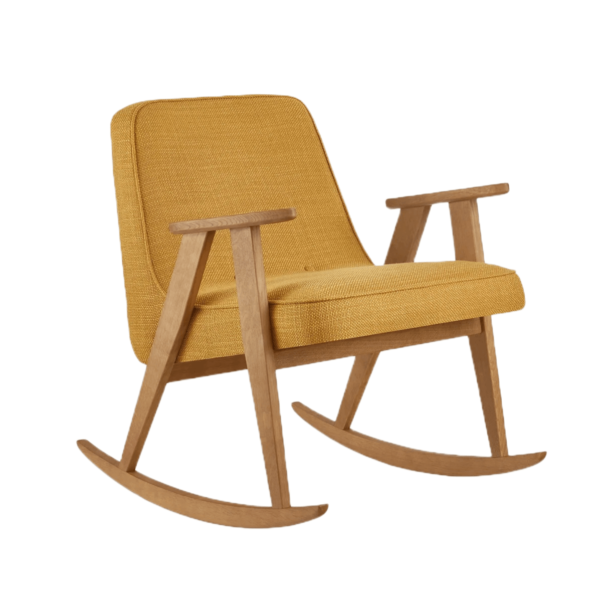 Fotel bujany 366 żółty w tkaninie Coco Mustard 366 concept    Eye on Design