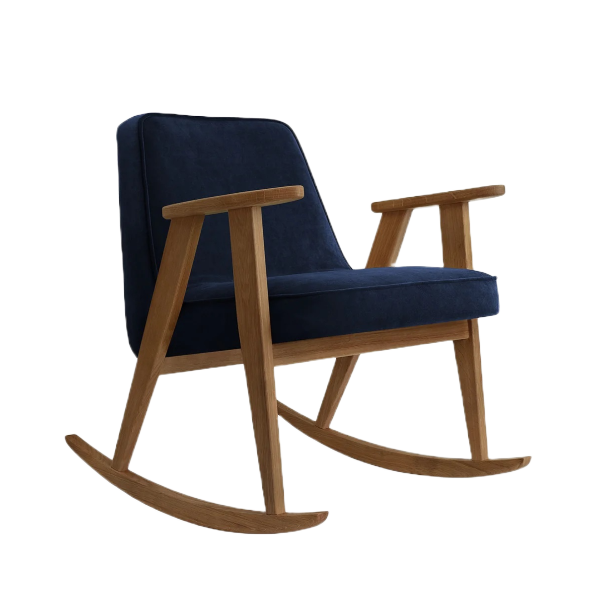 Fotel bujany 366 niebieski w tkaninie Velvet Indigo 366 concept    Eye on Design
