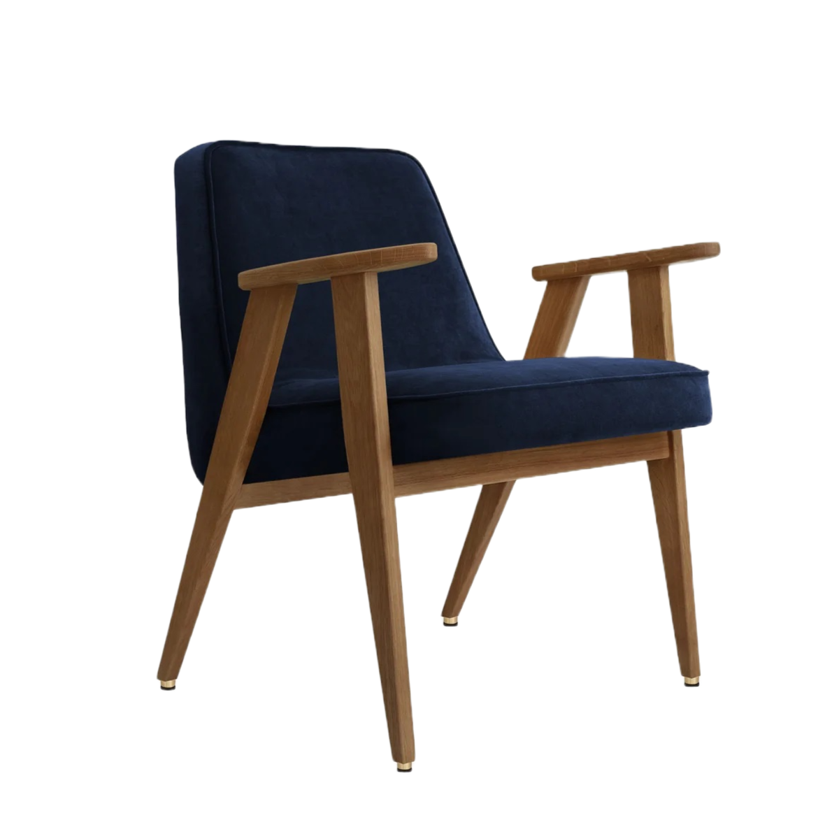 Fotel 366 niebieski w tkaninie Velvet Indigo 366 concept    Eye on Design