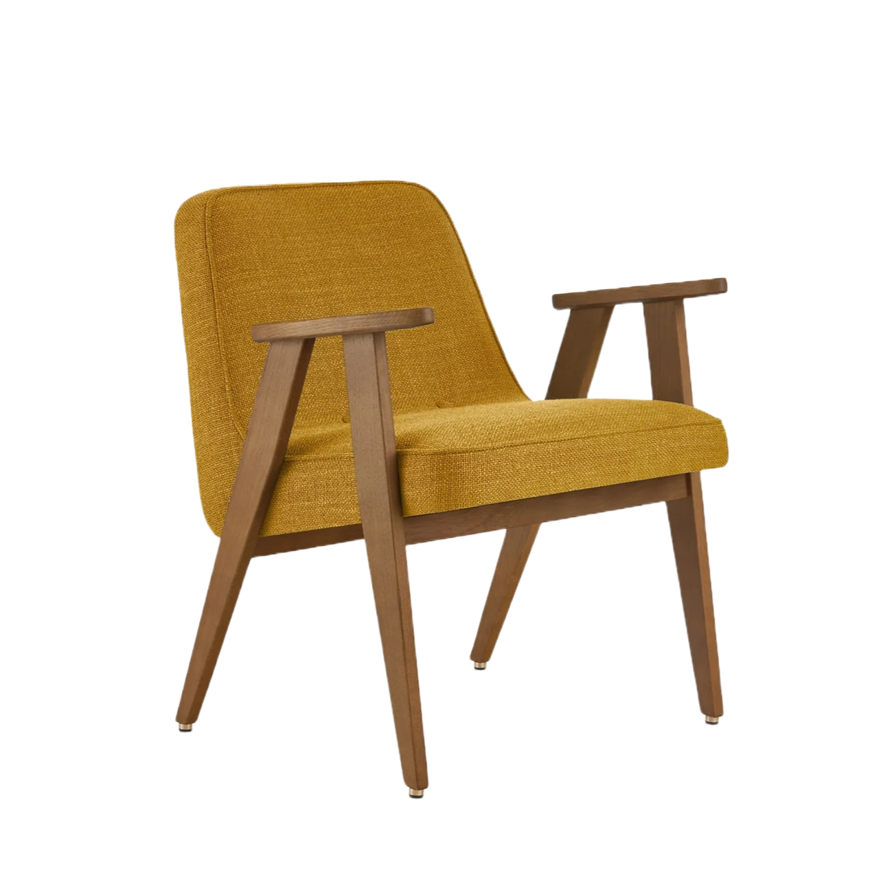 Fotel 366 żółty w tkaninie Coco Mustard 366 concept    Eye on Design