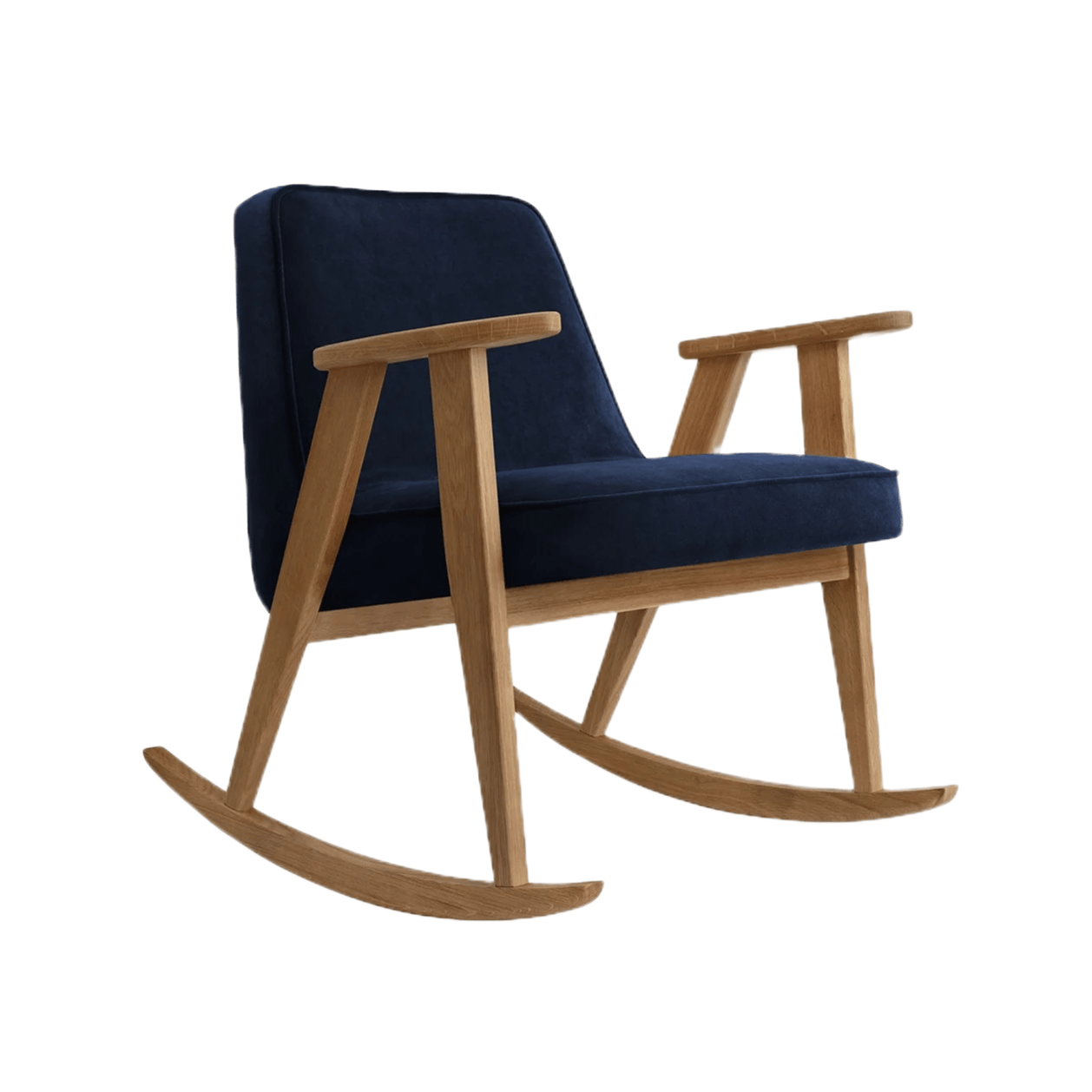 Fotel bujany 366 niebieski w tkaninie Velvet Indigo 366 concept    Eye on Design