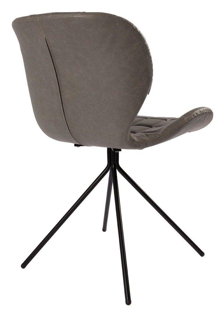 Krzesło OMG szara ekoskóra Zuiver    Eye on Design