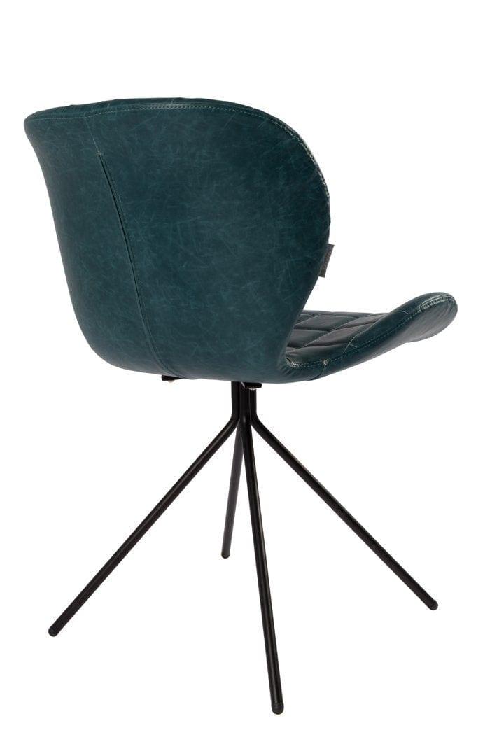 Krzesło OMG granatowa ekoskóra Zuiver    Eye on Design