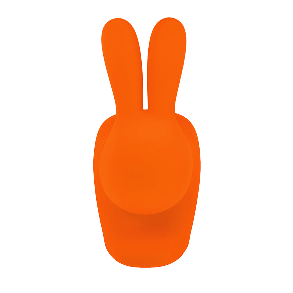 Krzesło RABBIT VELVET pomarańczowy Qeeboo    Eye on Design