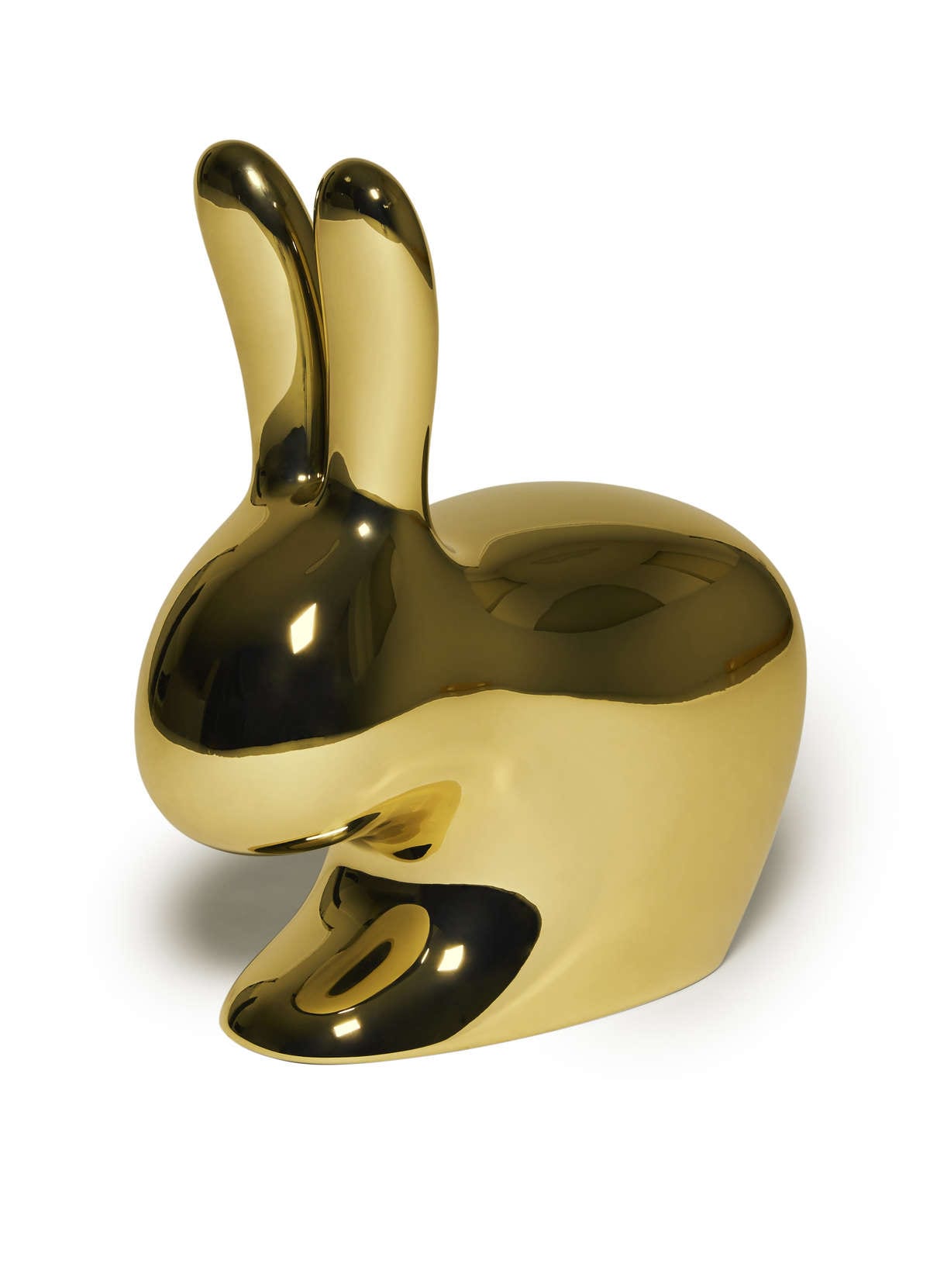 Krzesło RABBIT MINI złoty Qeeboo    Eye on Design