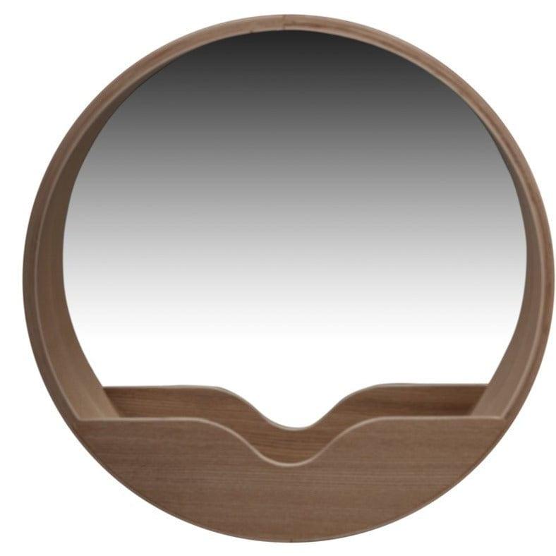 Lustro ścienne ROUND 40 drewniane Zuiver    Eye on Design