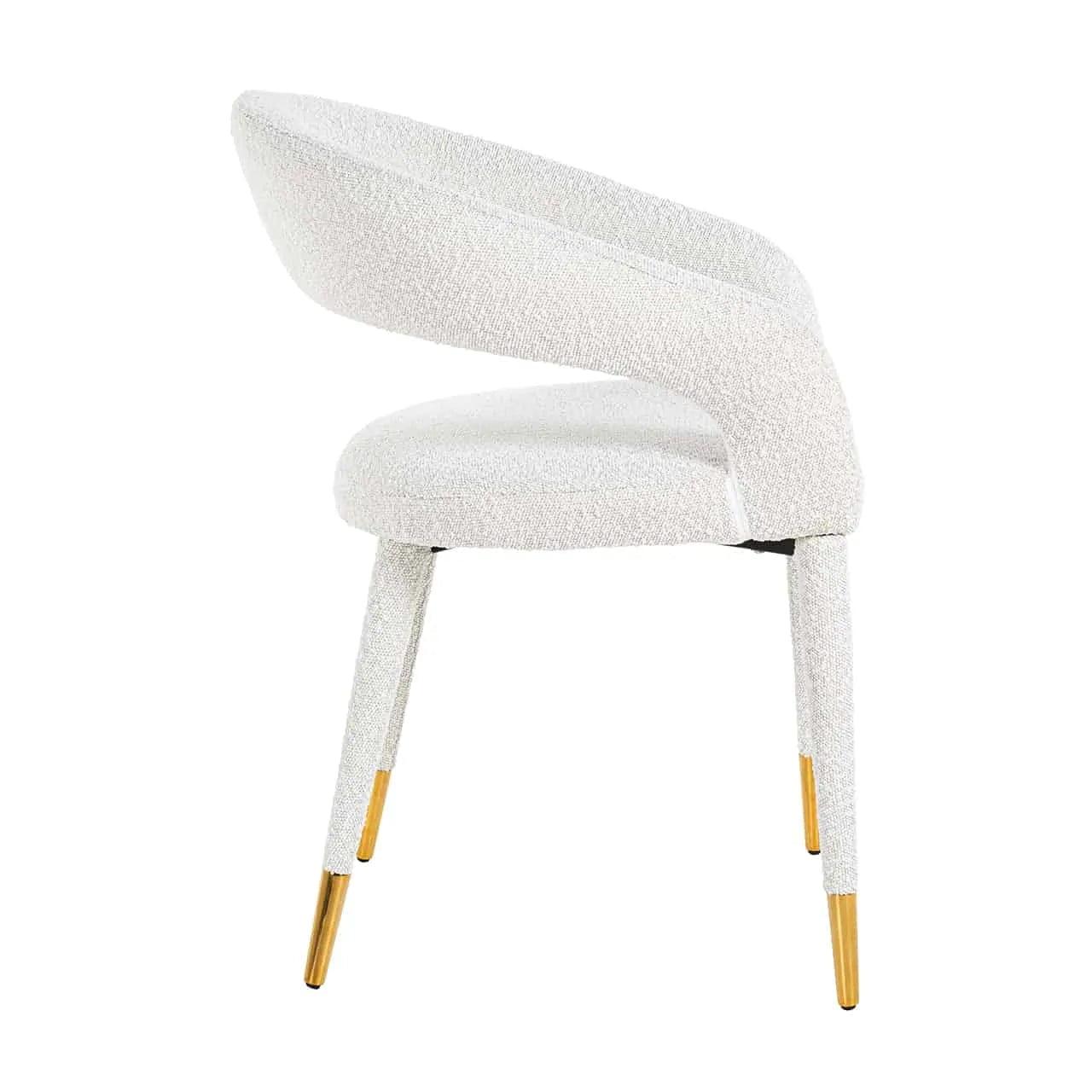 Krzesło TURIN bouclé biały, Richmond Interiors, Eye on Design