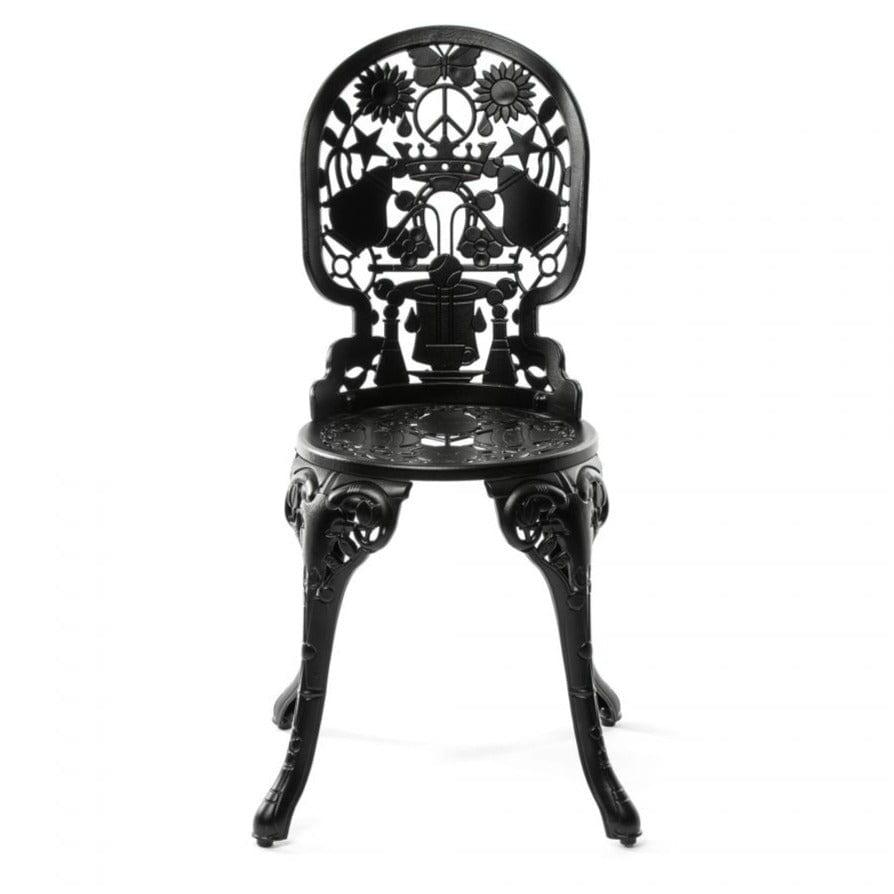 Krzesło ogrodowe INDUSTRY czarny Seletti    Eye on Design