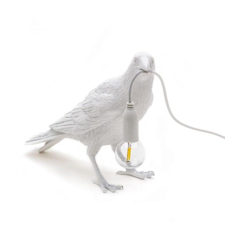 Lampa BIRD WAITING biały, Seletti, Eye on Design