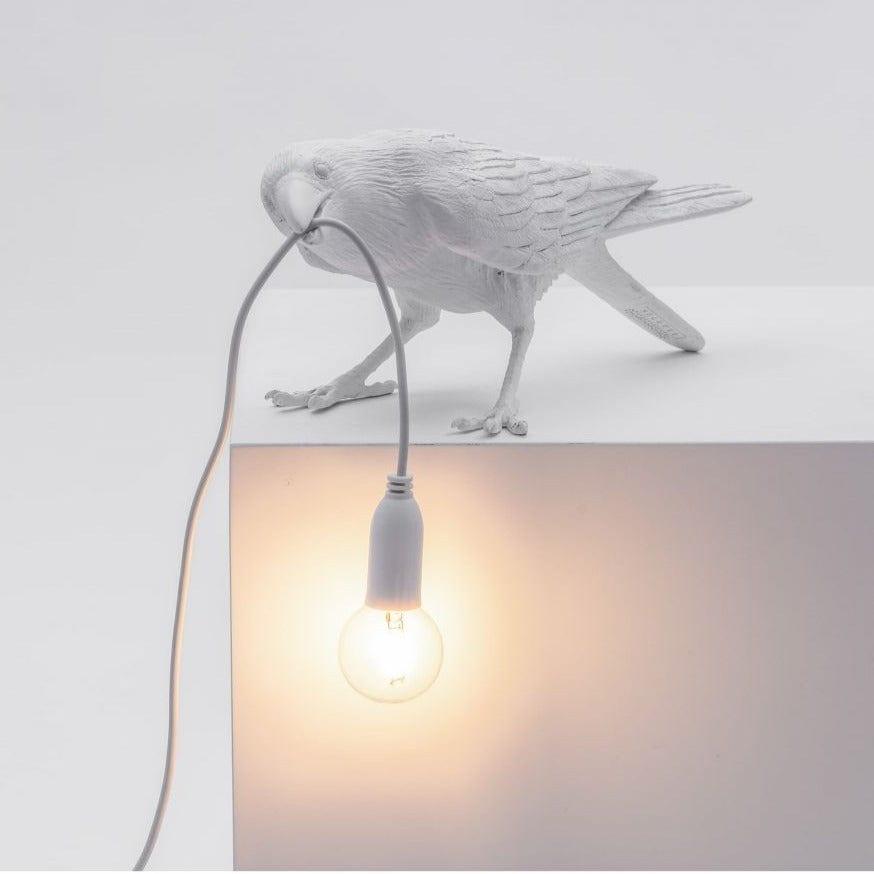 Lampa zewnętrzna BIRD PLAYING biały, Seletti, Eye on Design