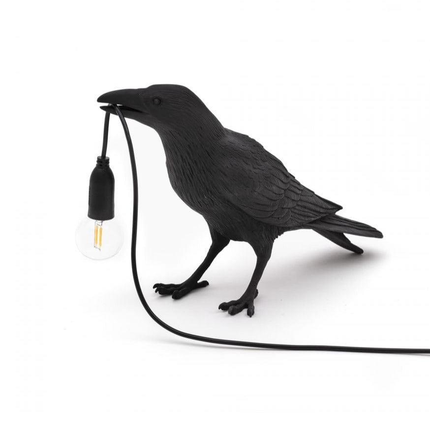 Lampa zewnętrzna BIRD WAITING czarny Seletti    Eye on Design