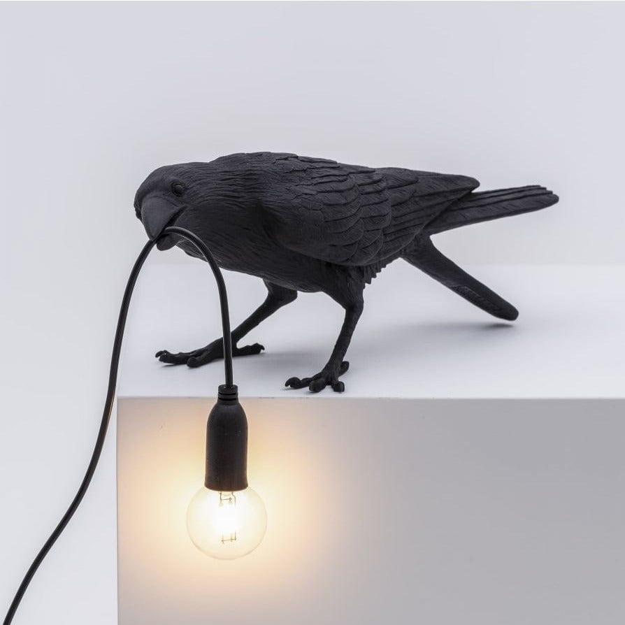 Lampa zewnętrzna BIRD PLAYING czarny, Seletti, Eye on Design