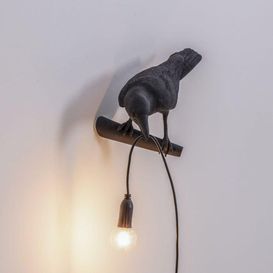 Lampa zewnętrzna BIRD LOOKING LEFT czarny, Seletti, Eye on Design