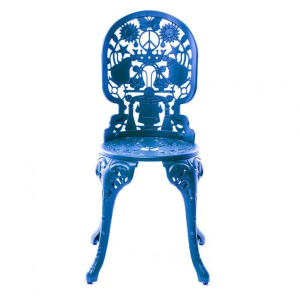 Krzesło ogrodowe INDUSTRY niebieski Seletti    Eye on Design