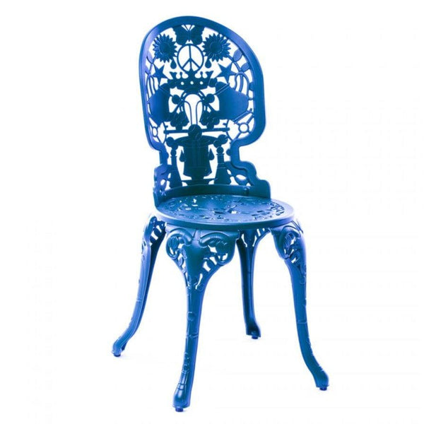 Krzesło ogrodowe INDUSTRY niebieski Seletti    Eye on Design