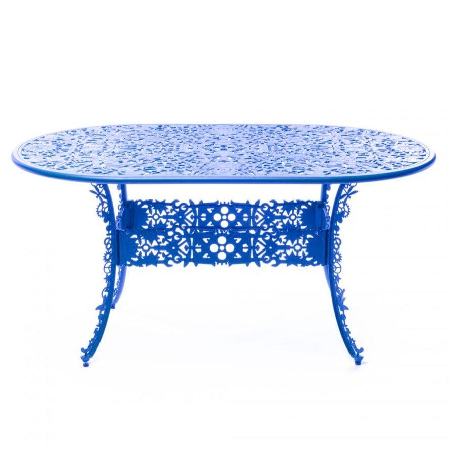 Stół ogrodowy owalny INDUSTRY niebieski Seletti    Eye on Design