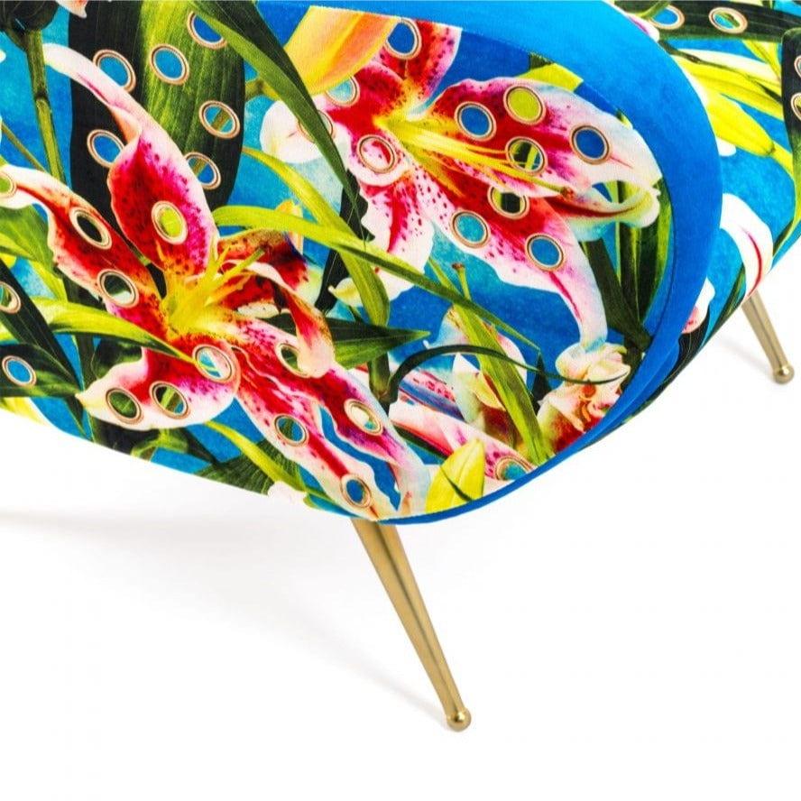Fotel FLOWERS niebieski Seletti    Eye on Design