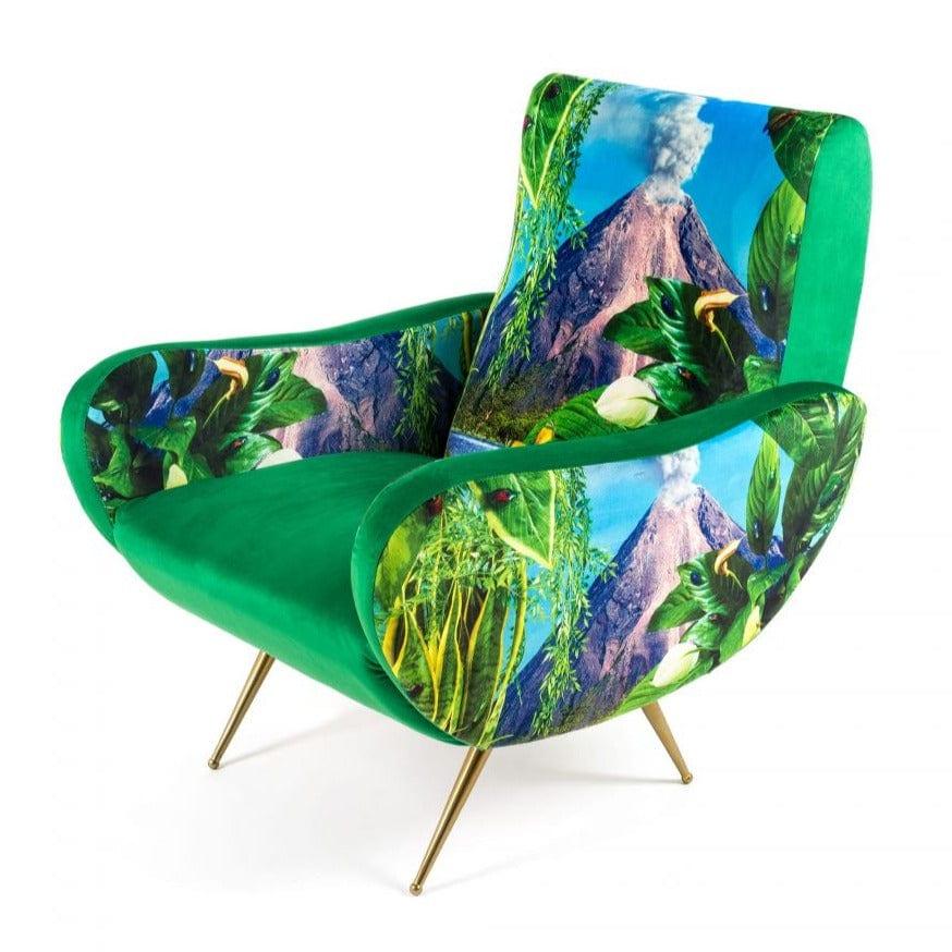 Fotel VOLCANO zielony, Seletti, Eye on Design