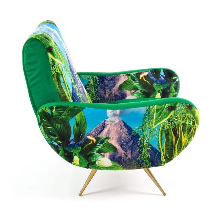 Fotel VOLCANO zielony, Seletti, Eye on Design