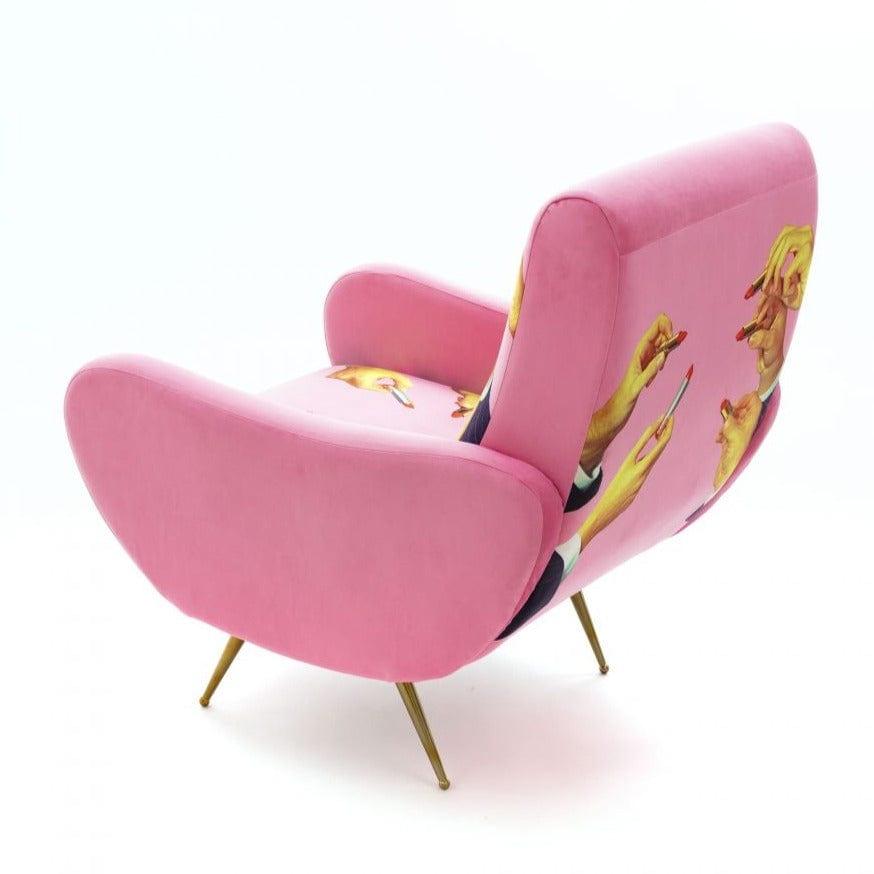 Fotel LIPSTICKS różowy Seletti    Eye on Design