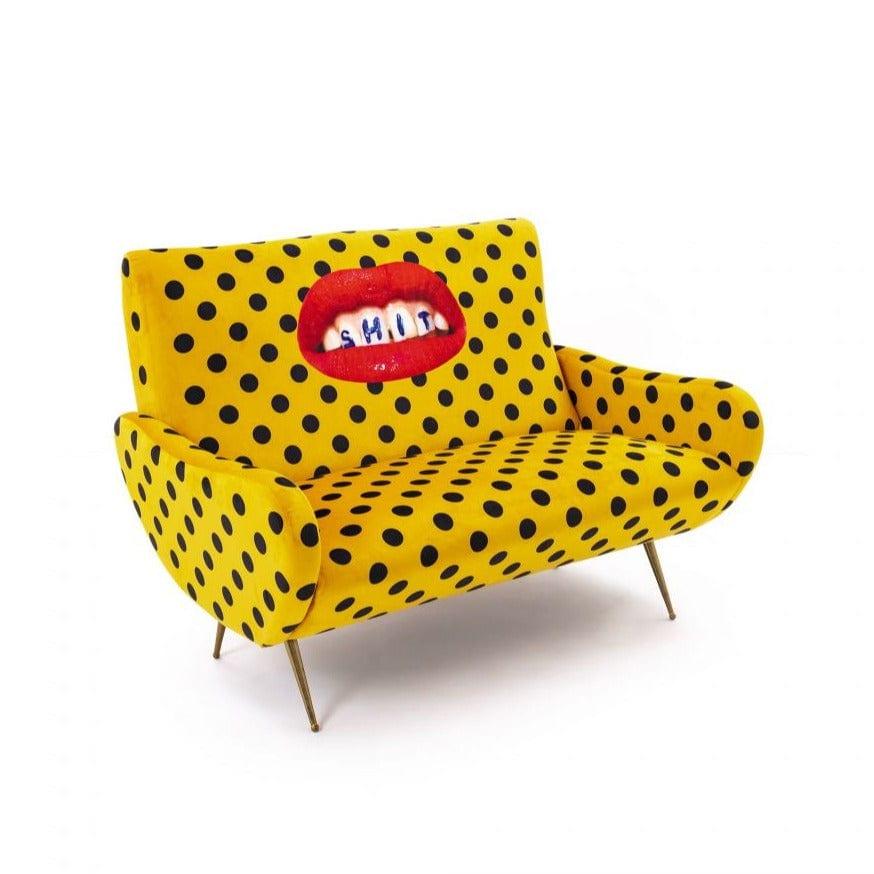 Sofa 2-osobowa SHIT żółty Seletti    Eye on Design